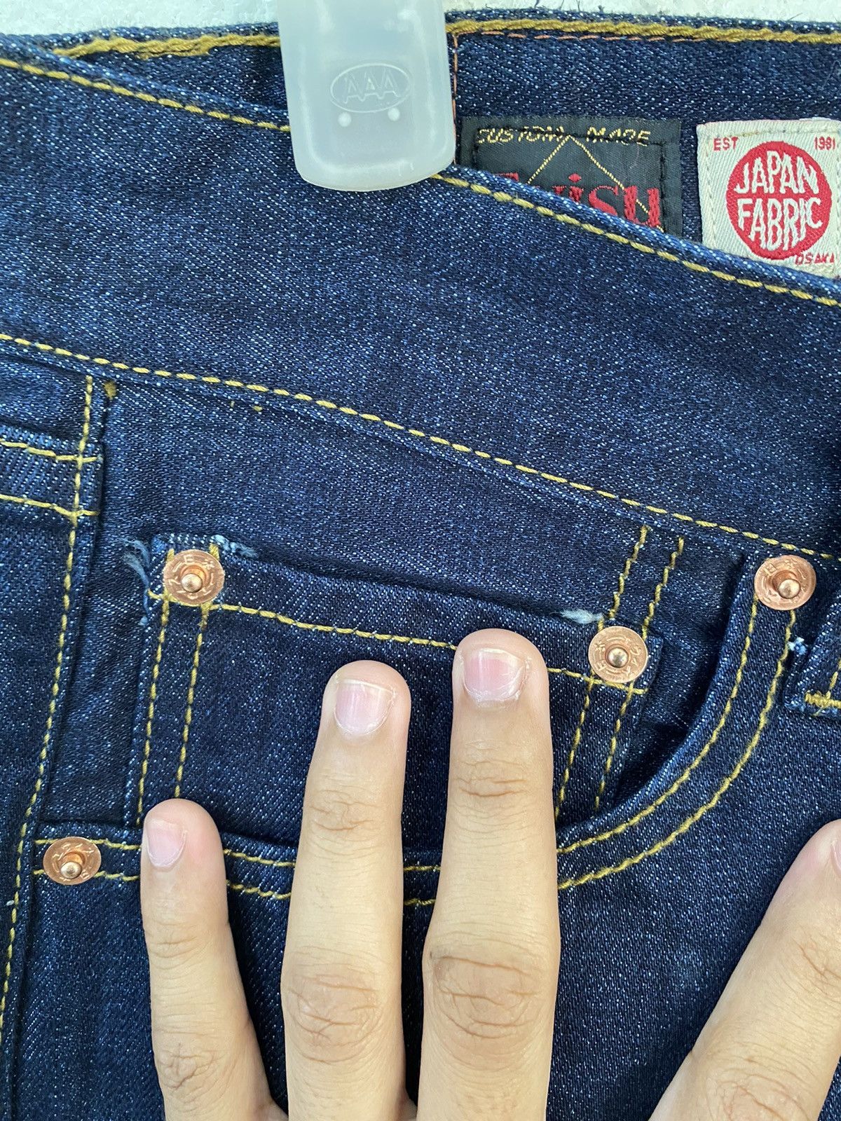 Japanese Brand RARE💙JAPANESE BRAND EVIS JAPAN DAICOCK SELVEDGE DENIM PANTS Size US 31 - 9 Thumbnail