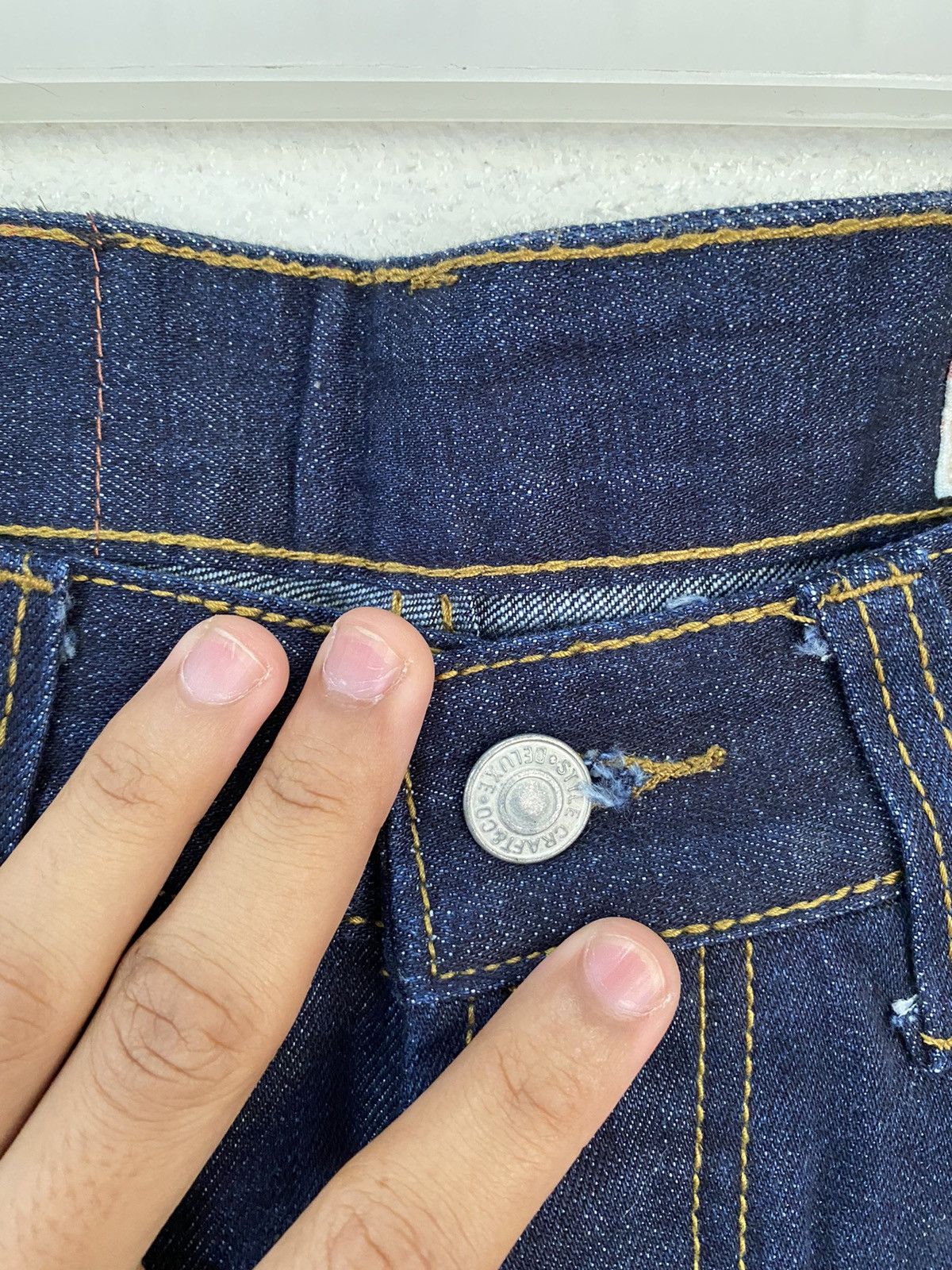 Japanese Brand RARE💙JAPANESE BRAND EVIS JAPAN DAICOCK SELVEDGE DENIM PANTS Size US 31 - 7 Thumbnail