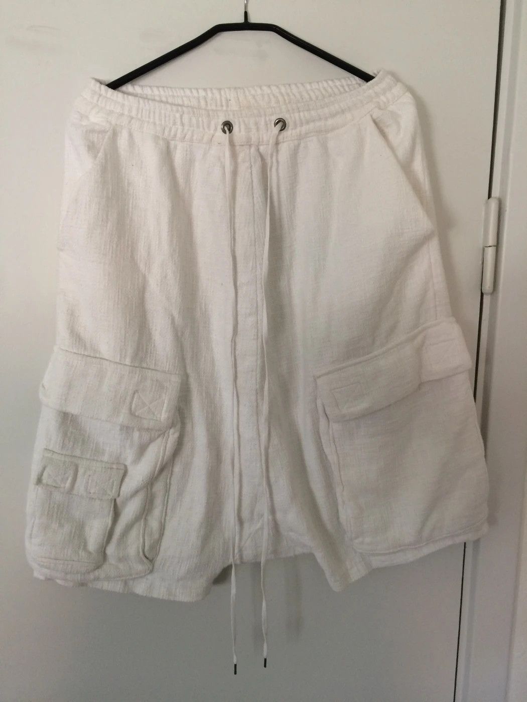 Army Of Me white designer cargo pods Shorts - not shirt coat jacket Size US 32 / EU 48 - 2 Thumbnail