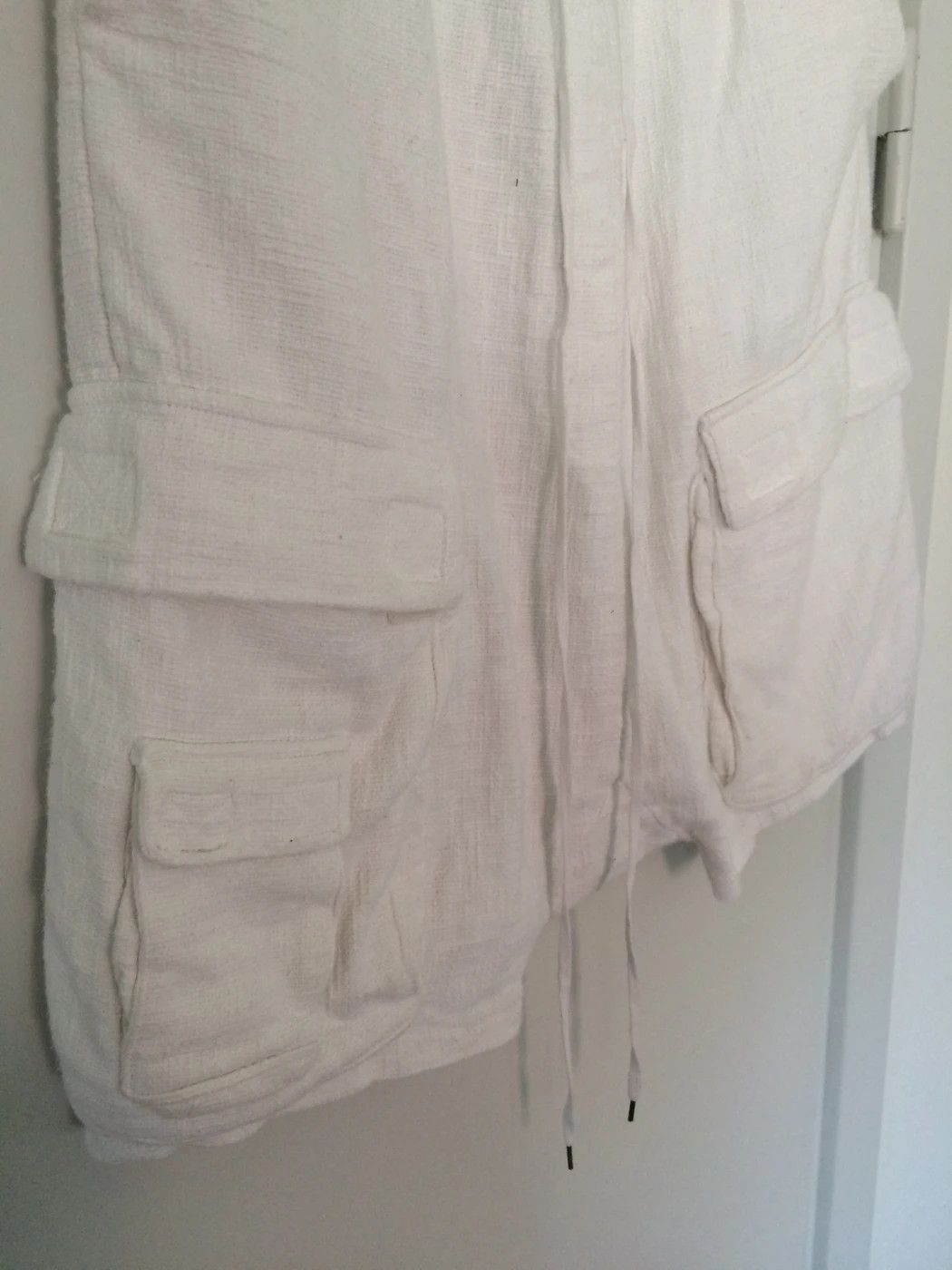 Army Of Me white designer cargo pods Shorts - not shirt coat jacket Size US 32 / EU 48 - 4 Thumbnail