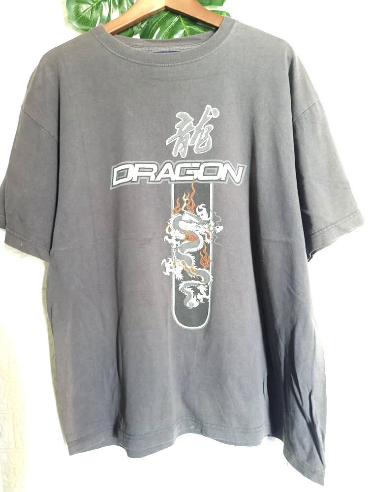 Vintage × Welcome Skateboards VINTAGE DRAGON SKATEBOARD 🛹 NICE SCREEN ON TEE Size US XL / EU 56 / 4 - 1 Thumbnail