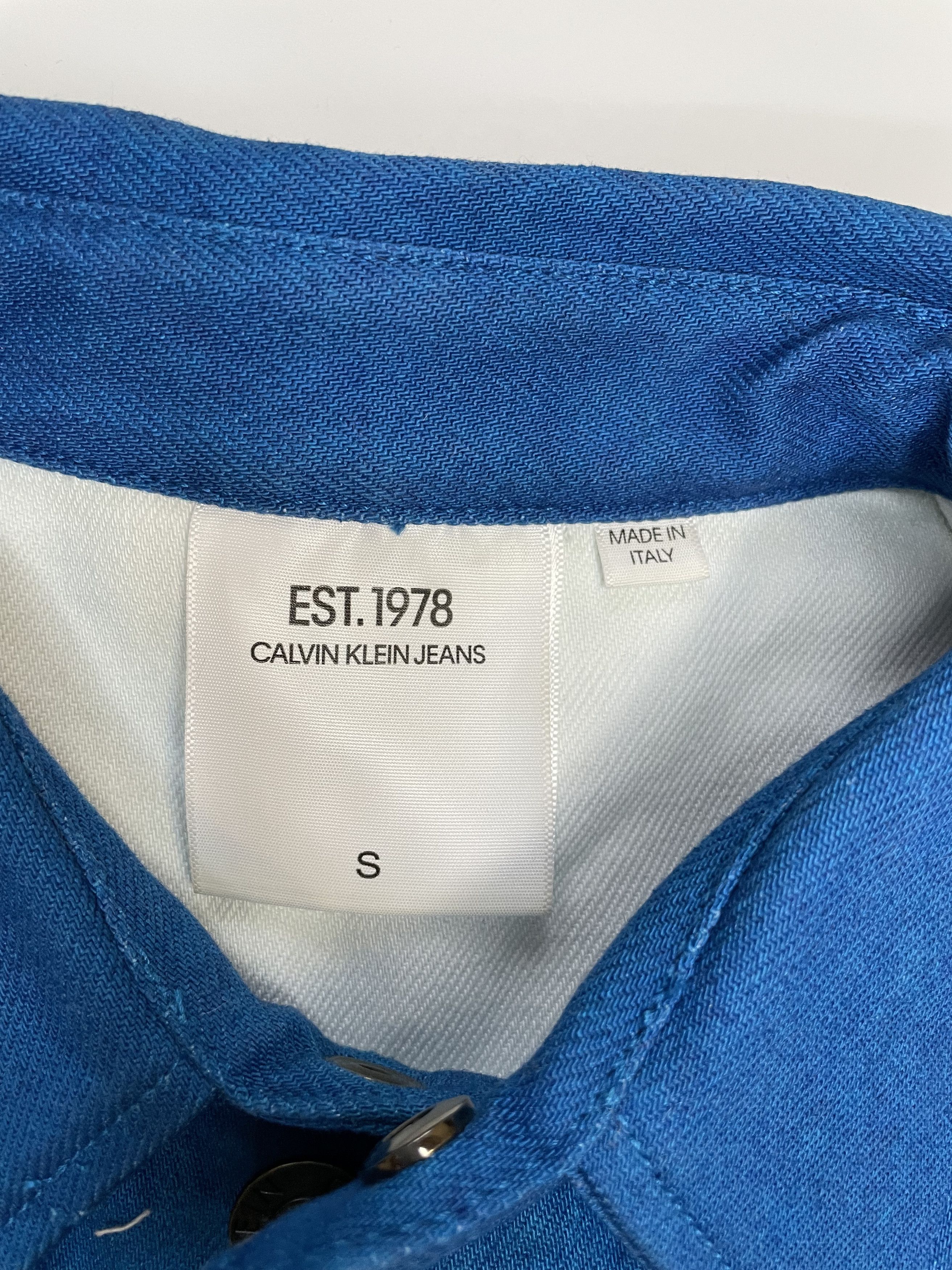 Calvin Klein Calvin Klein est 1978 Landscape Flag Denim Jacket Size US S / EU 44-46 / 1 - 3 Thumbnail