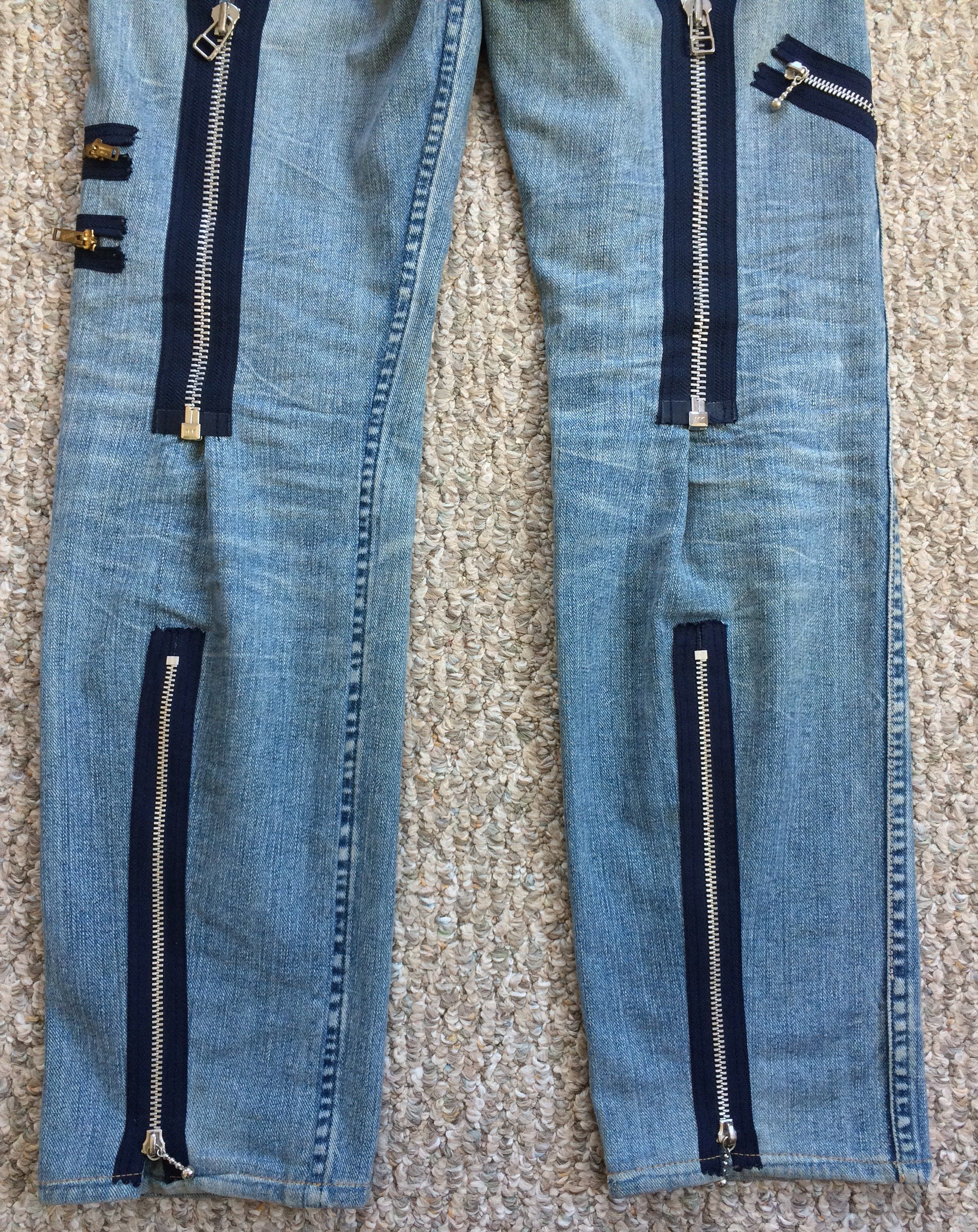 Number (N)ine FW02 Bondage Zip Denim Size US 28 / EU 44 - 4 Thumbnail