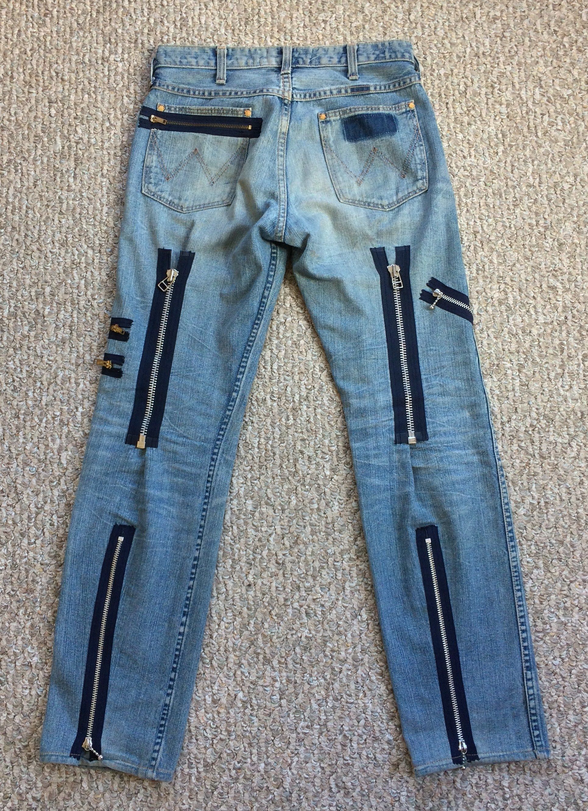 image of Number N Ine x Wrangler Ss00 Bondage Zip Denim, Men's (Size 28)