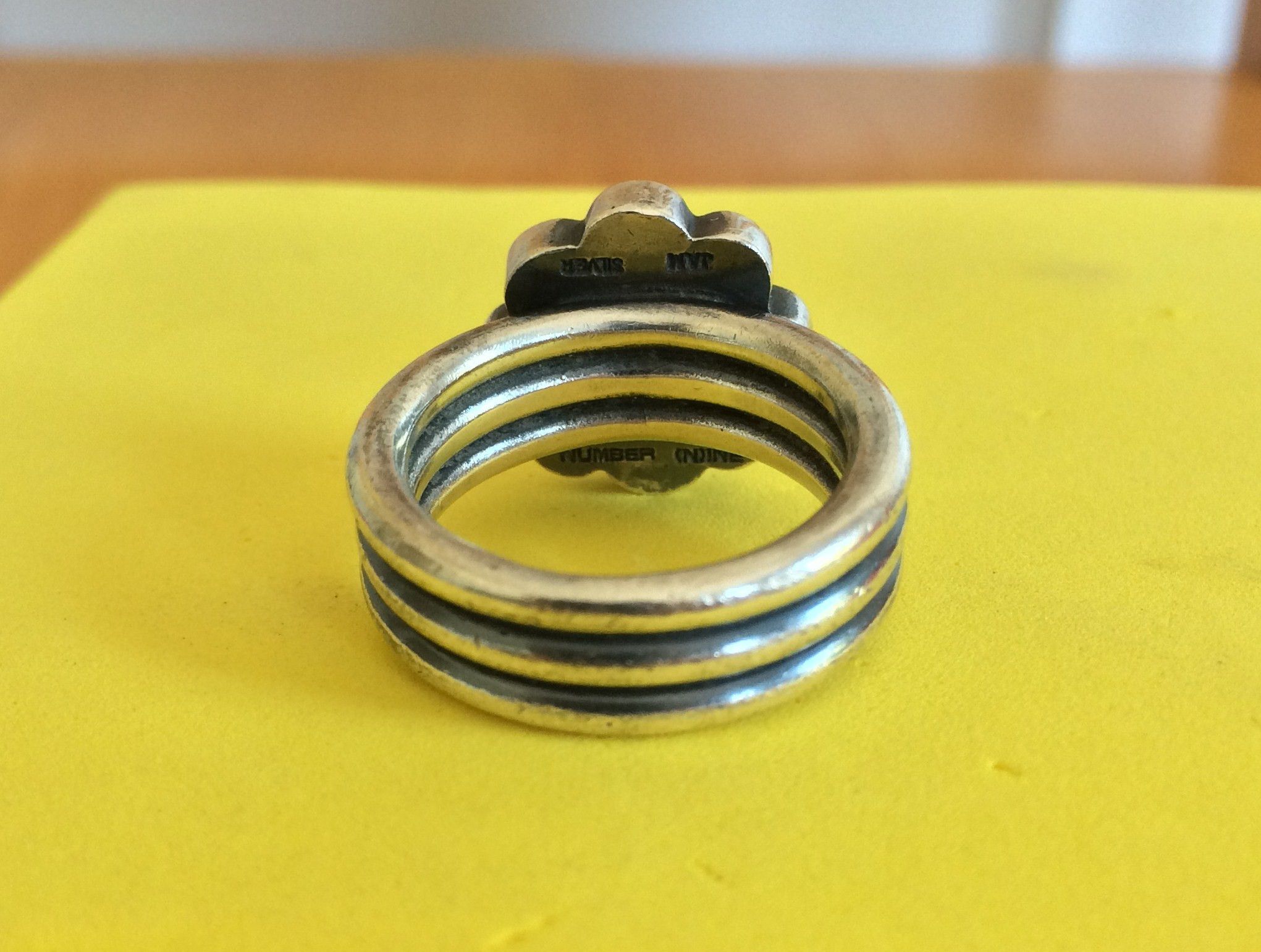 Number (N)ine 2003 Number (N)ine Studded Silver Ring Size ONE SIZE - 5 Thumbnail