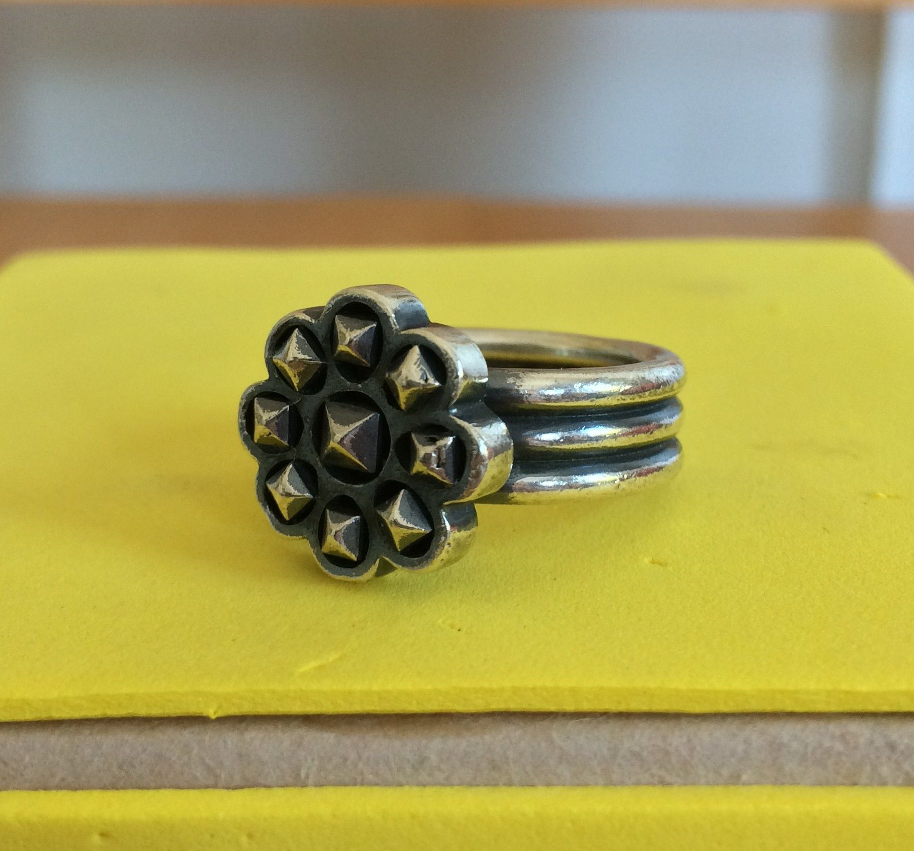 Number (N)ine 2003 Number (N)ine Studded Silver Ring Size ONE SIZE - 2 Thumbnail