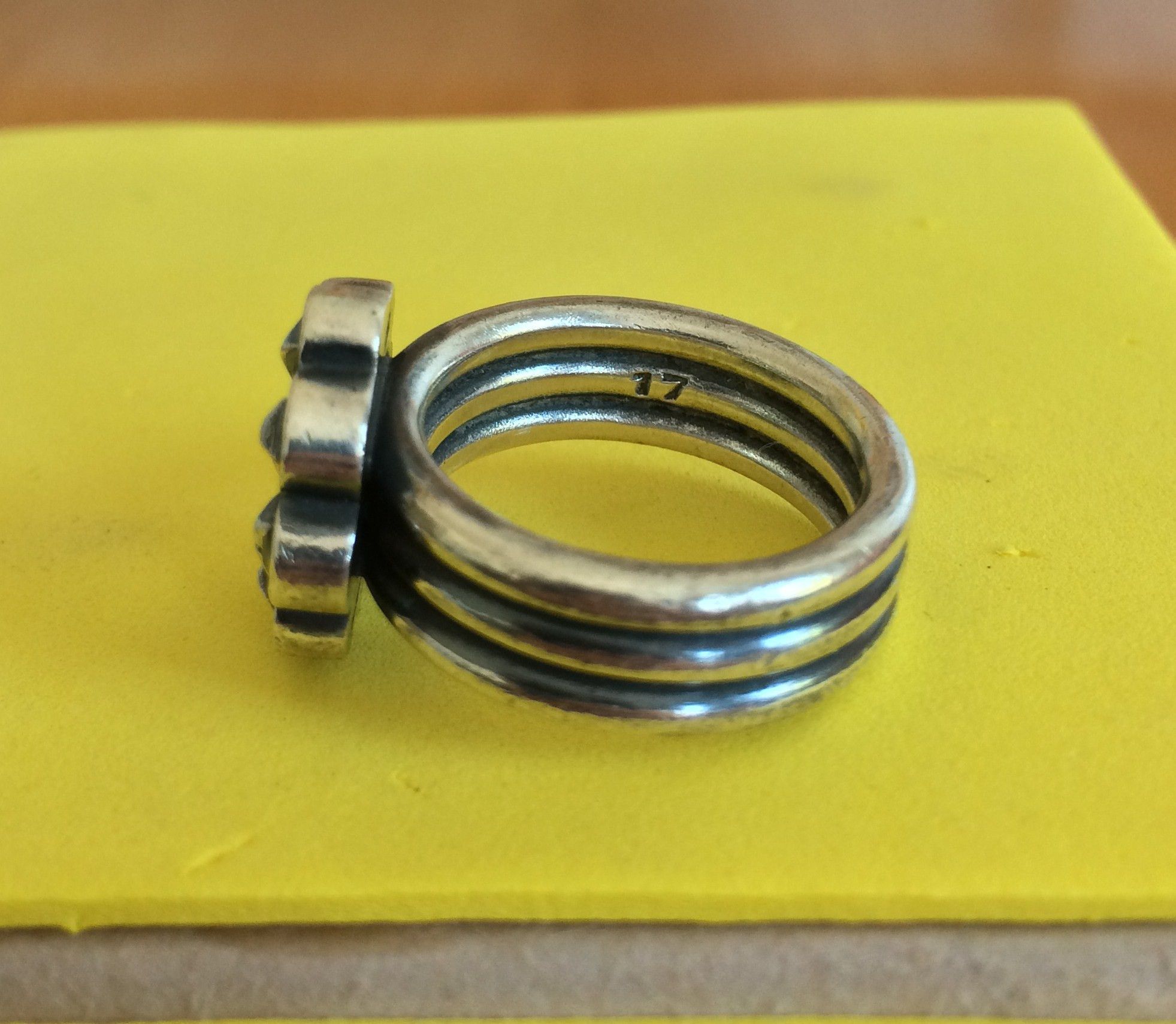 Number (N)ine 2003 Number (N)ine Studded Silver Ring Size ONE SIZE - 3 Thumbnail