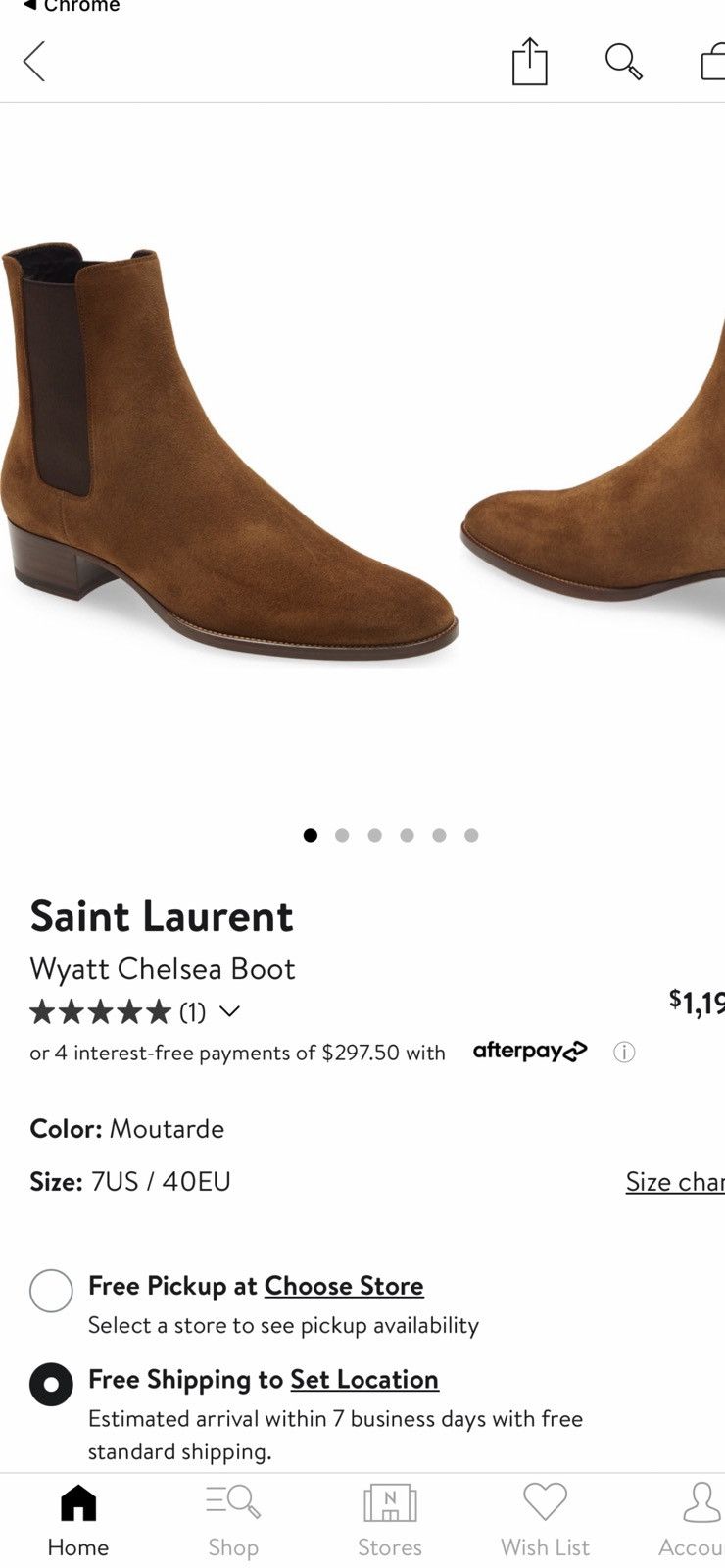 Saint Laurent Paris Saint Laurent Wyatt 40 Chelsea boots. 44/11. $1190 Size US 11 / EU 44 - 1 Thumbnail