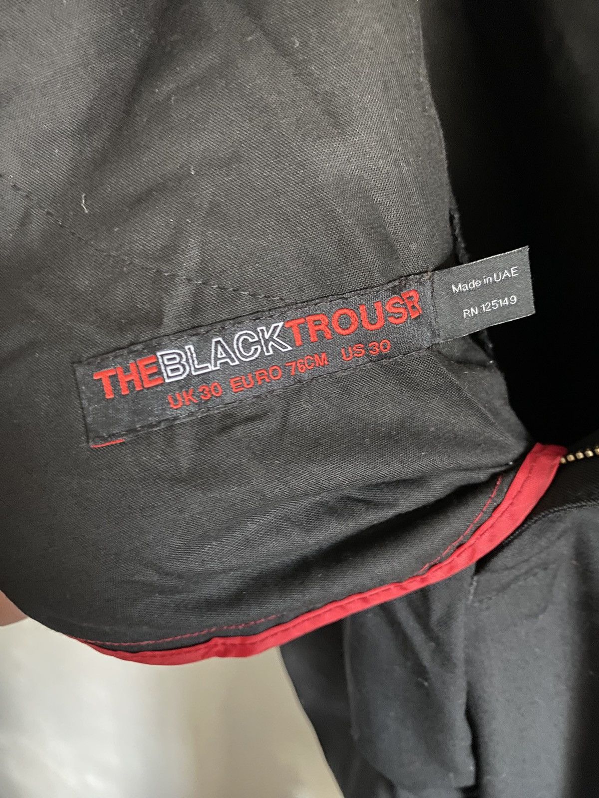 image of Aitor Throup Topman Trouser in Black, Men's (Size 30)