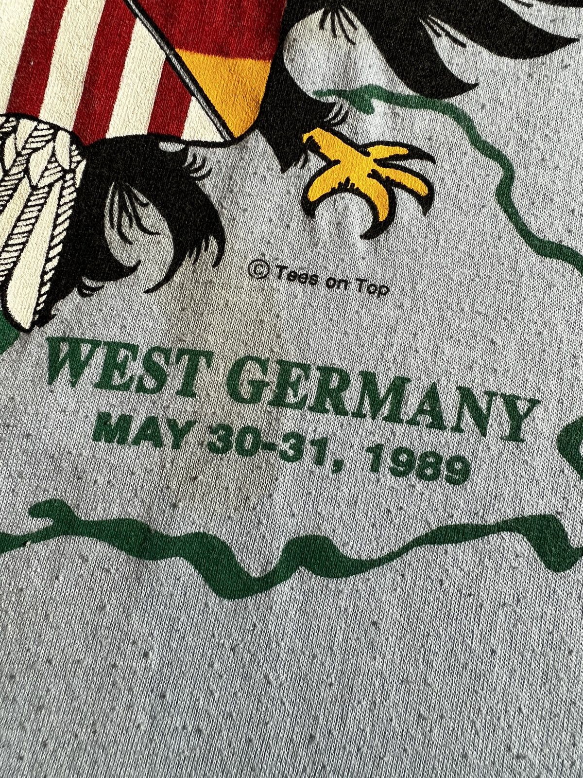 Vintage Vintage 80s President George Bush Germany Shirt WWII Size US XL / EU 56 / 4 - 4 Thumbnail