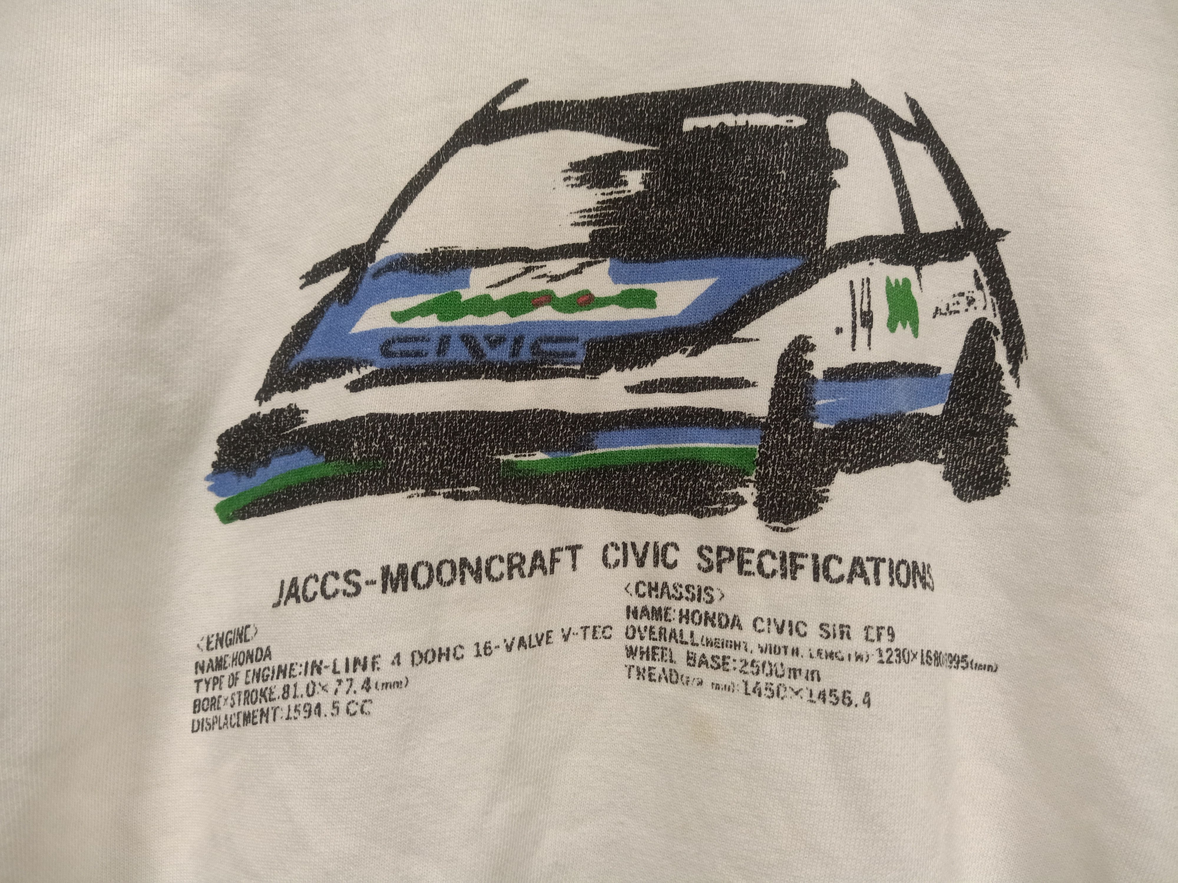 Honda × Vintage Vintage sweatshirt honda civic/moon craft team jaccs Size US L / EU 52-54 / 3 - 3 Thumbnail