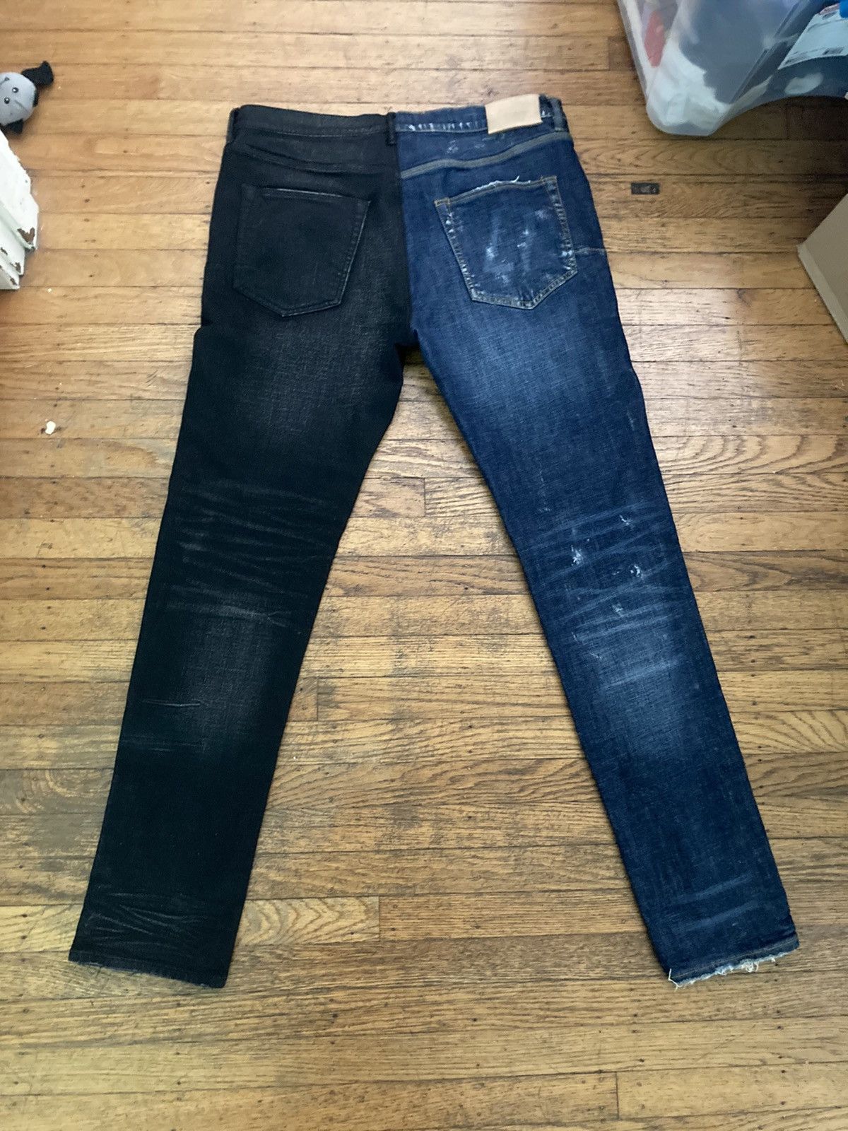 Purple P001 split color denim (NOT DROPPING PRICE)
