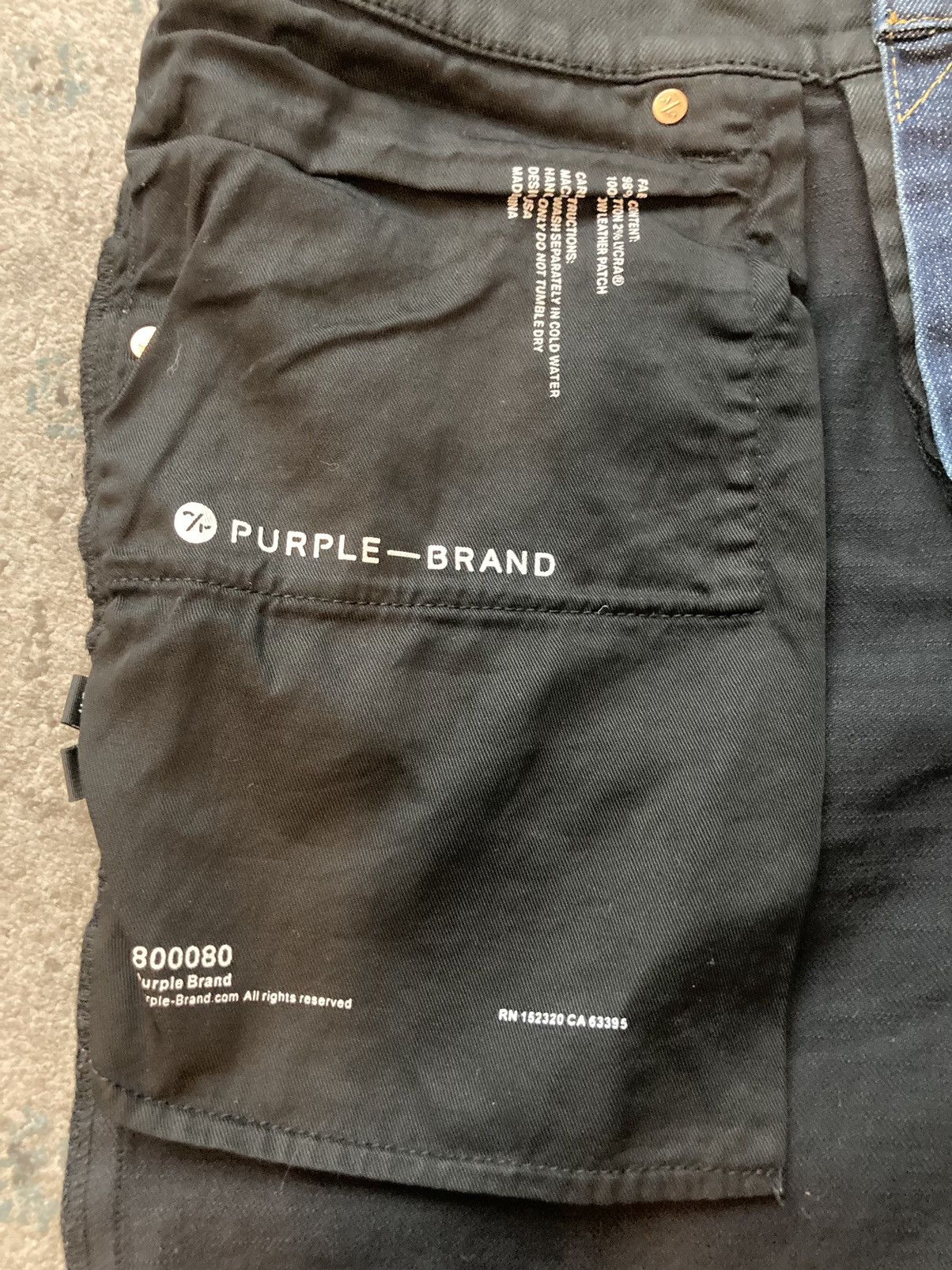 Purple P001 split color denim (NOT DROPPING PRICE)