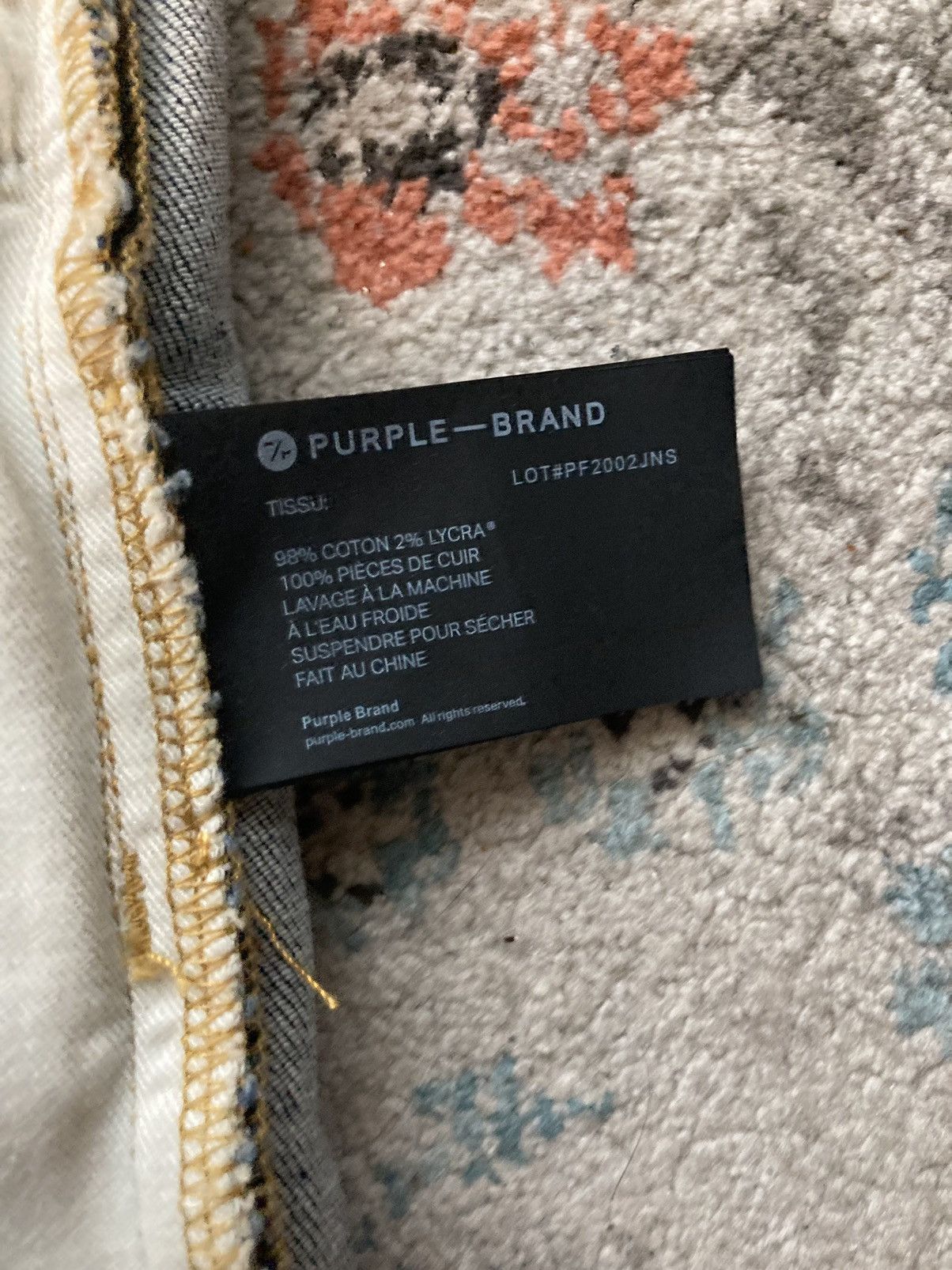 Purple P001 split color denim (NOT DROPPING PRICE)