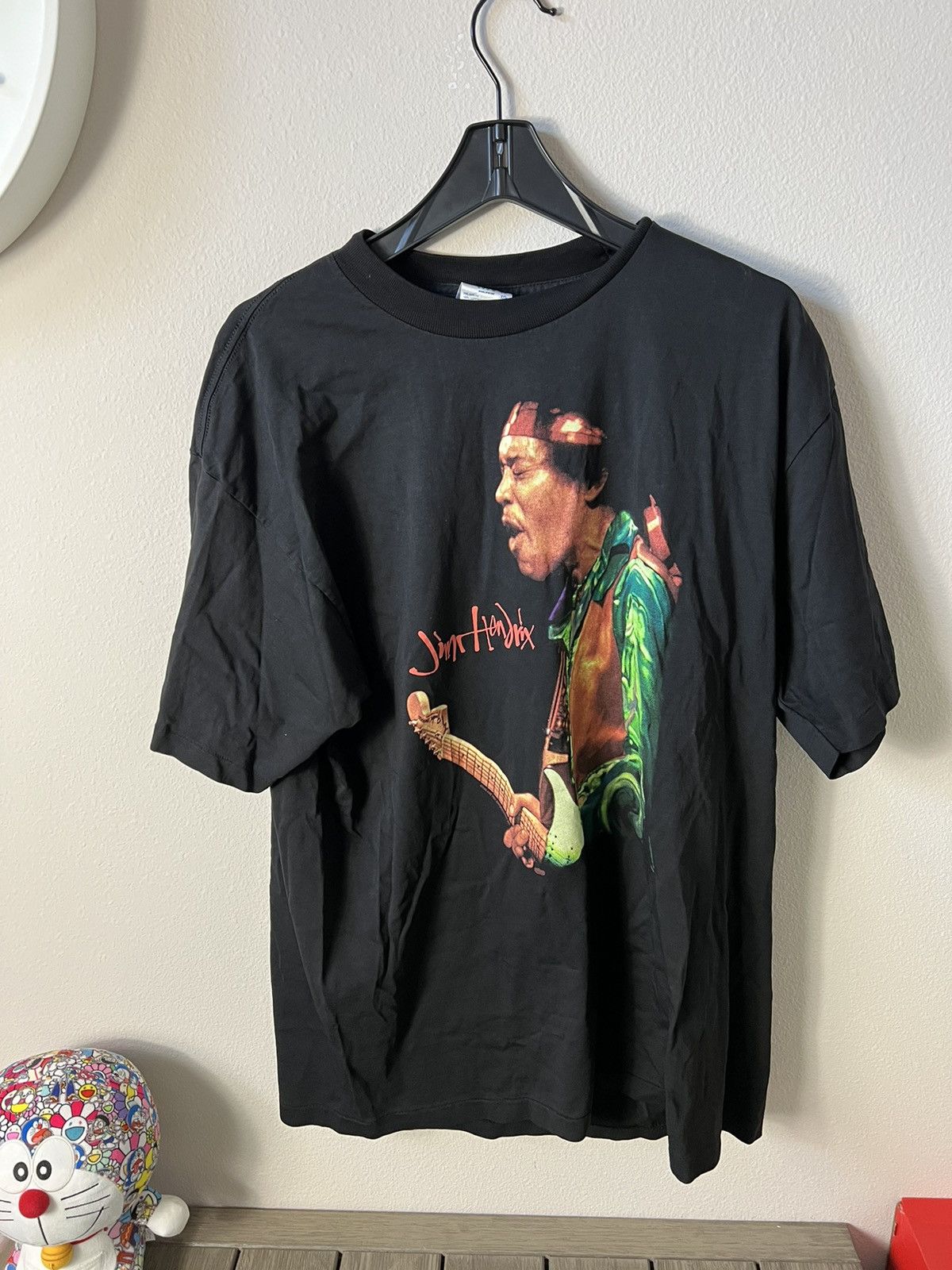 image of Band Tees x Jimi Hendrix Vintage 1995 Jimi Hendrix T-Shirt in Black, Men's (Size XL)