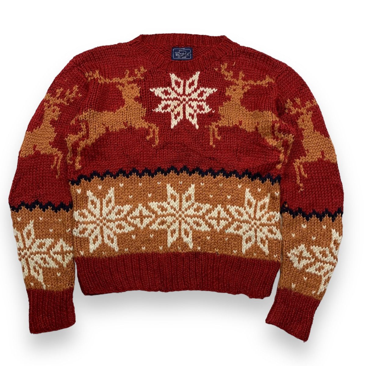 Vintage woolrich deer knit sweater