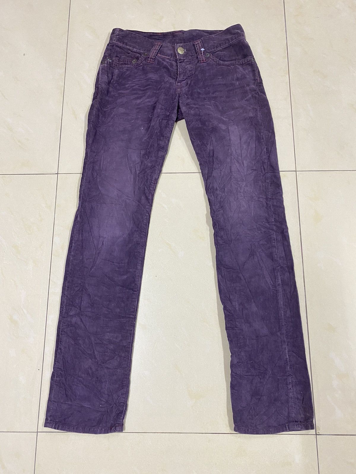 image of Hysteric Glamour Corduroy Pants in Purple, Women's (Size 28)