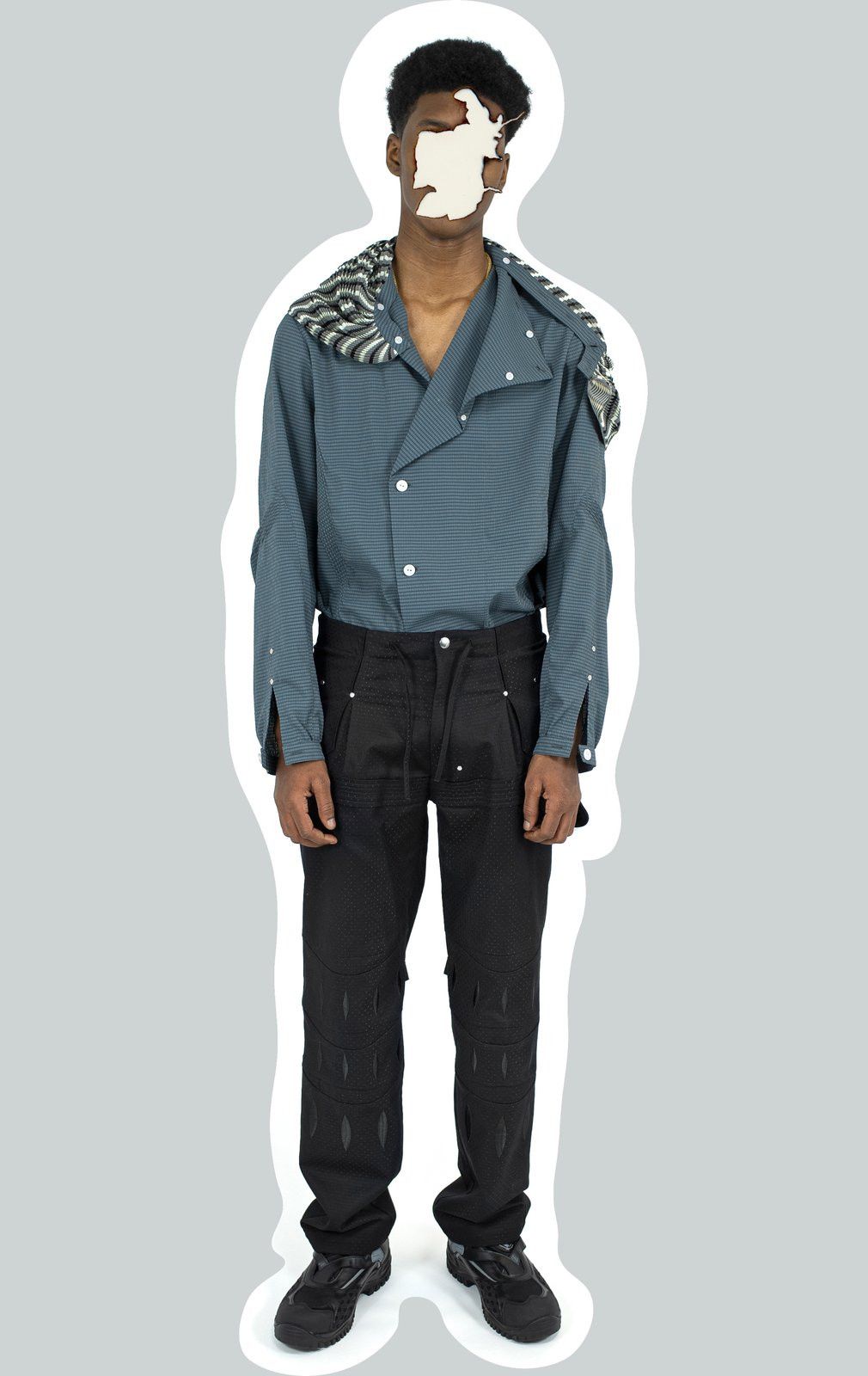 Kiko Kostadinov 00102021 ARCADIA EMBROIDERED TROUSER Size US 28 / EU 44 - 5 Thumbnail
