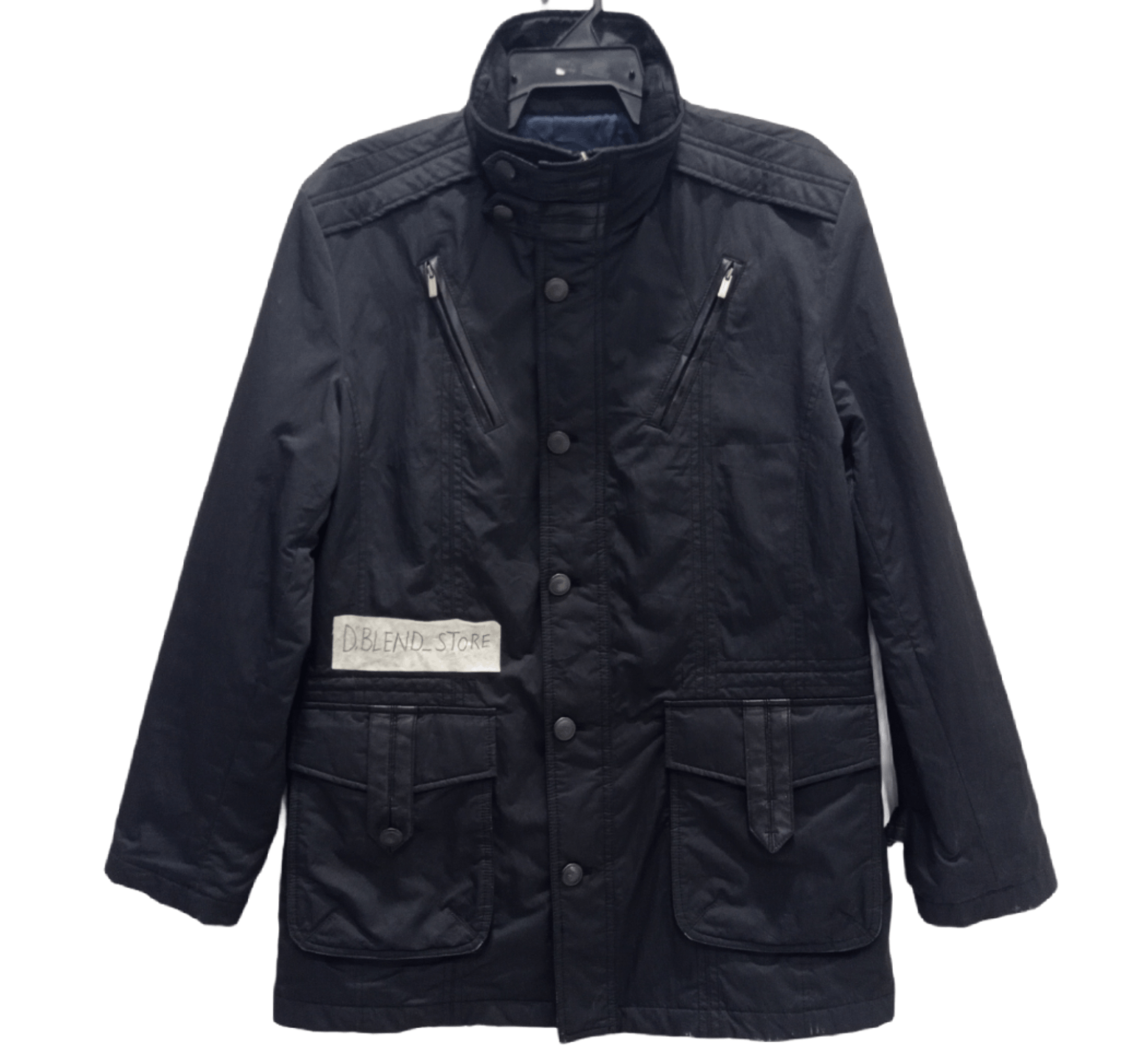 Japanese Brand L'UOMO BLACK JACKET Size US L / EU 52-54 / 3 - 1 Thumbnail