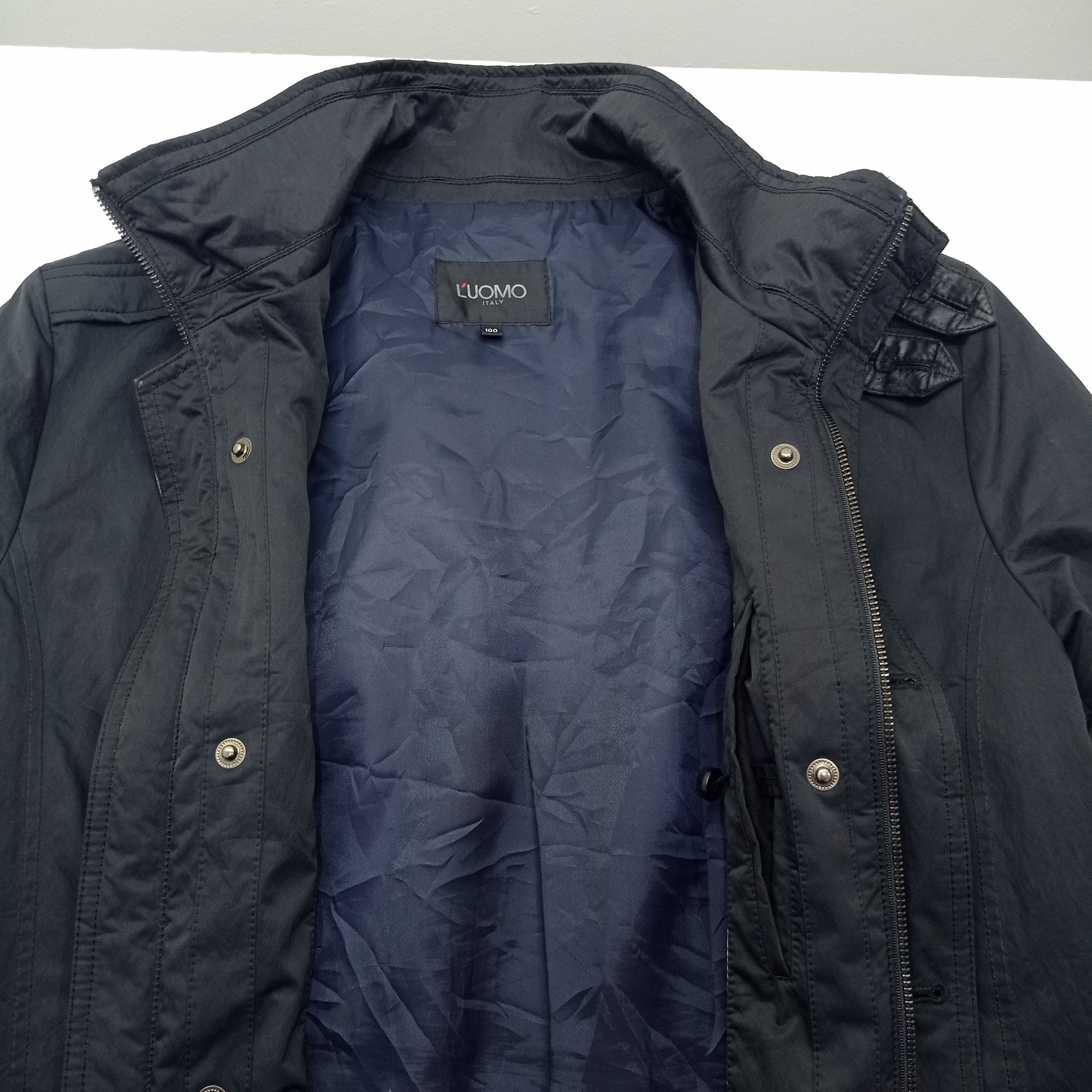 Japanese Brand L'UOMO BLACK JACKET Size US L / EU 52-54 / 3 - 9 Thumbnail