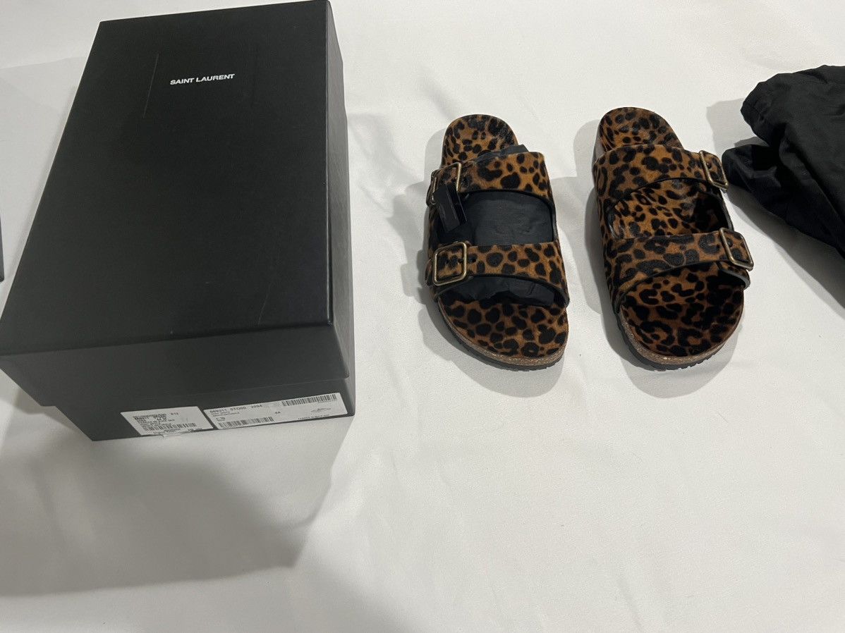 Saint Laurent Paris Saint Laurent pony hair leopard print sandals. 44/11 Size US 11 / EU 44 - 4 Thumbnail