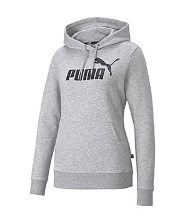 Puma NWT Puma Women’s Long Sleeve Fleece Hoodie Gray Logo | Grailed