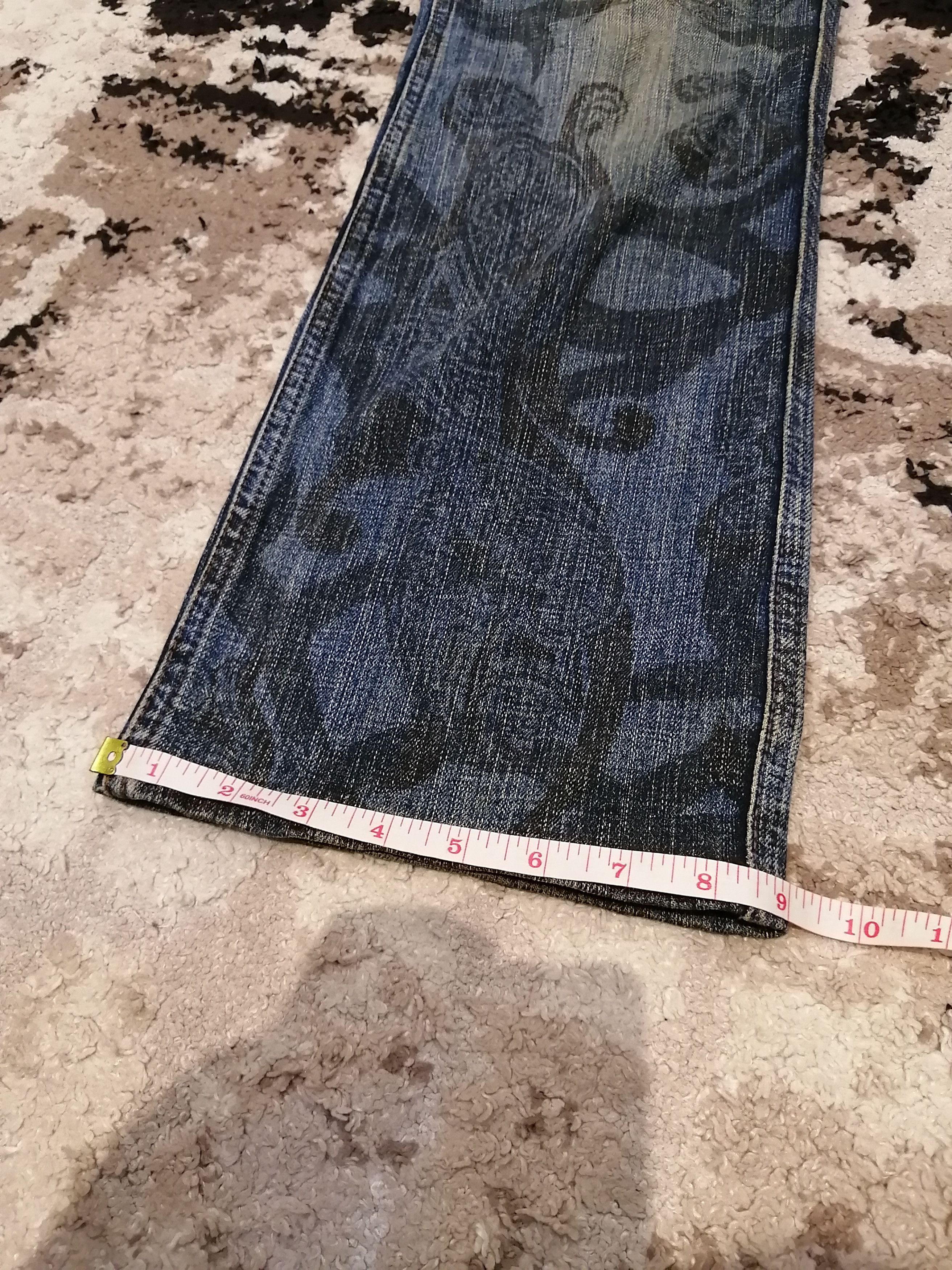 Nicole Club Vintage Nicole Club For Men Overprint Flared Jeans Size US 33 - 15 Thumbnail