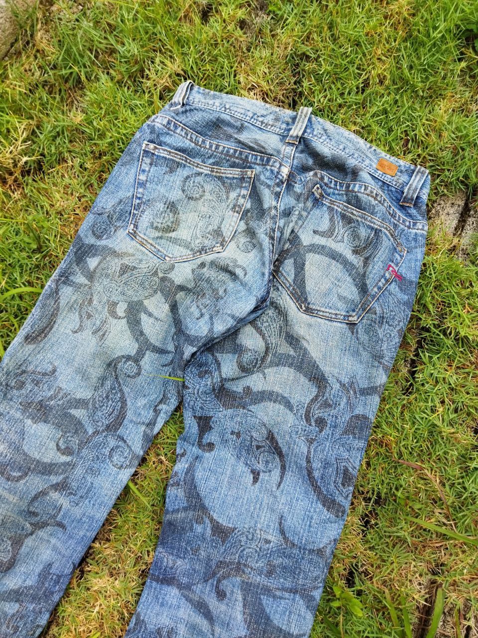 Nicole Club Vintage Nicole Club For Men Overprint Flared Jeans Size US 33 - 10 Thumbnail