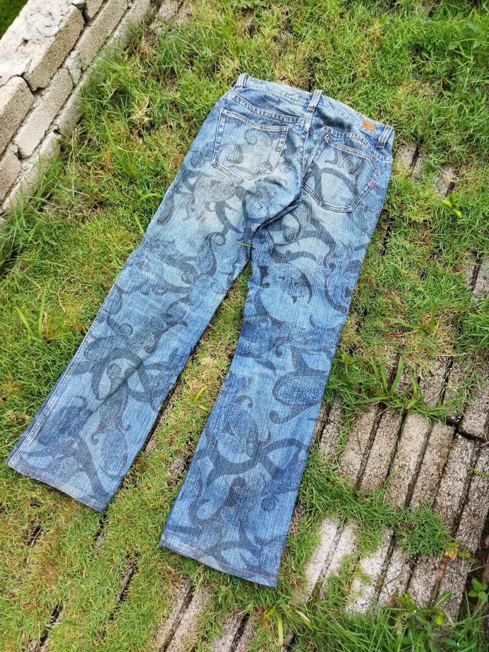 Nicole Club Vintage Nicole Club For Men Overprint Flared Jeans Size US 33 - 9 Thumbnail