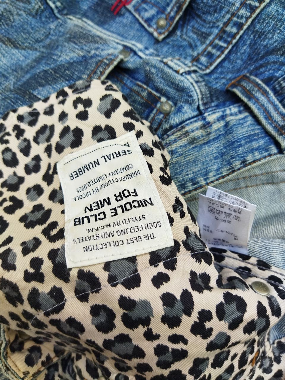 Nicole Club Vintage Nicole Club For Men Overprint Flared Jeans Size US 33 - 7 Thumbnail
