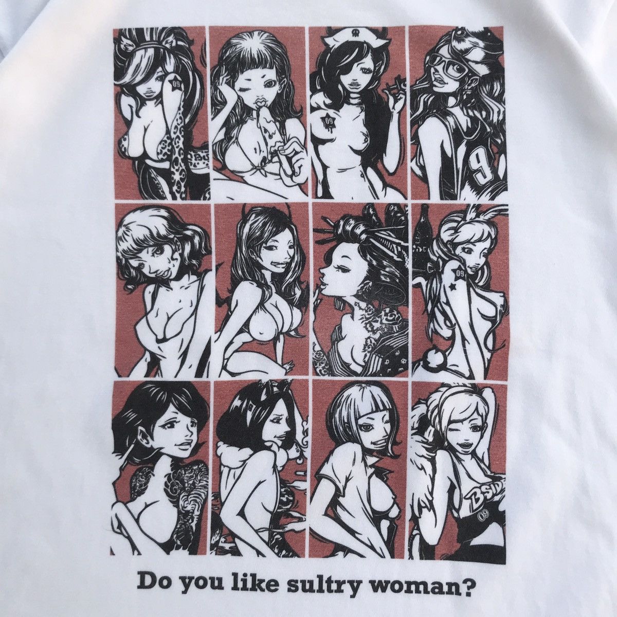 Pervert 2000's Japanese Hentai “ Do u like sultry woman ? “ T-Shirt Size US L / EU 52-54 / 3 - 3 Thumbnail