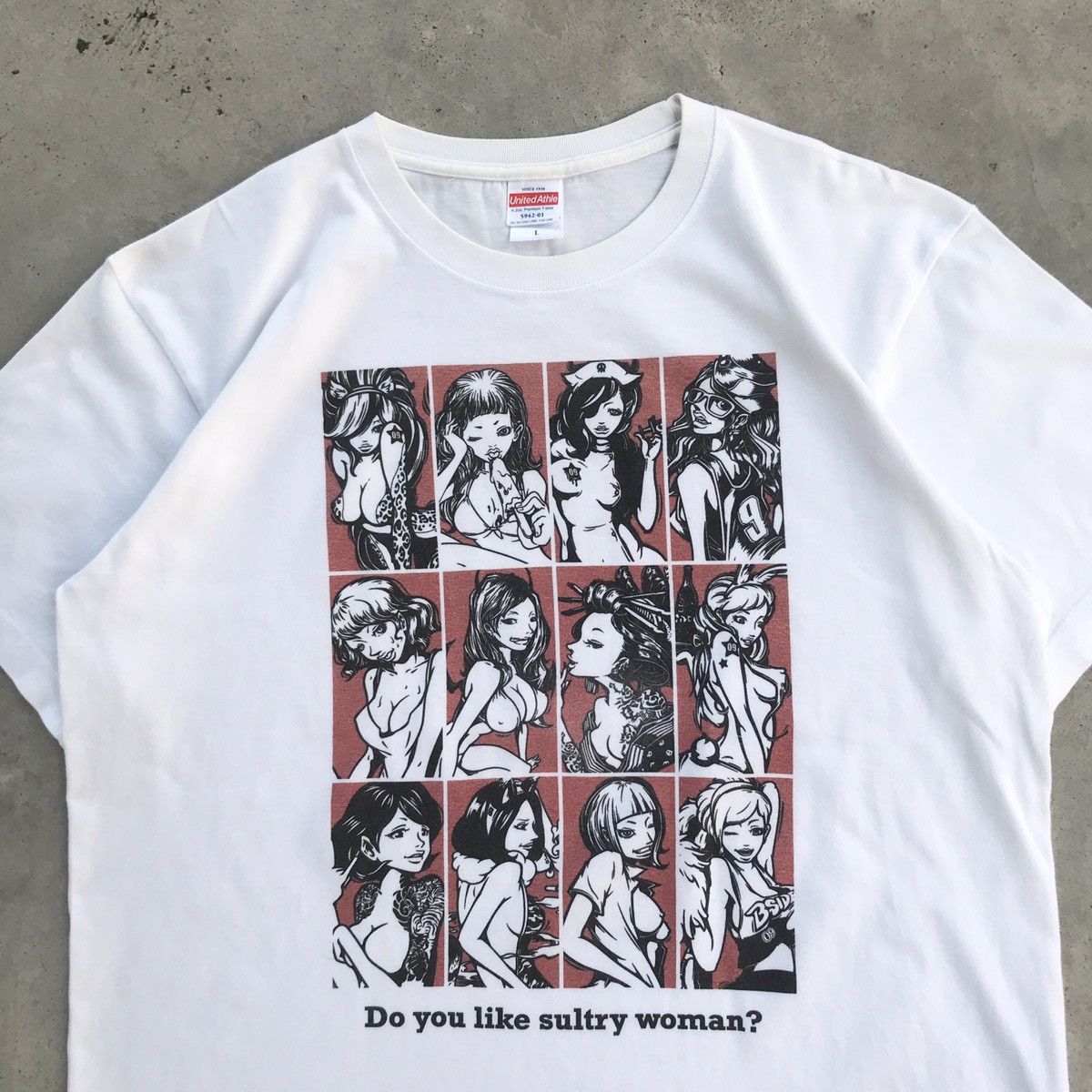 Pervert 2000's Japanese Hentai “ Do u like sultry woman ? “ T-Shirt Size US L / EU 52-54 / 3 - 2 Thumbnail