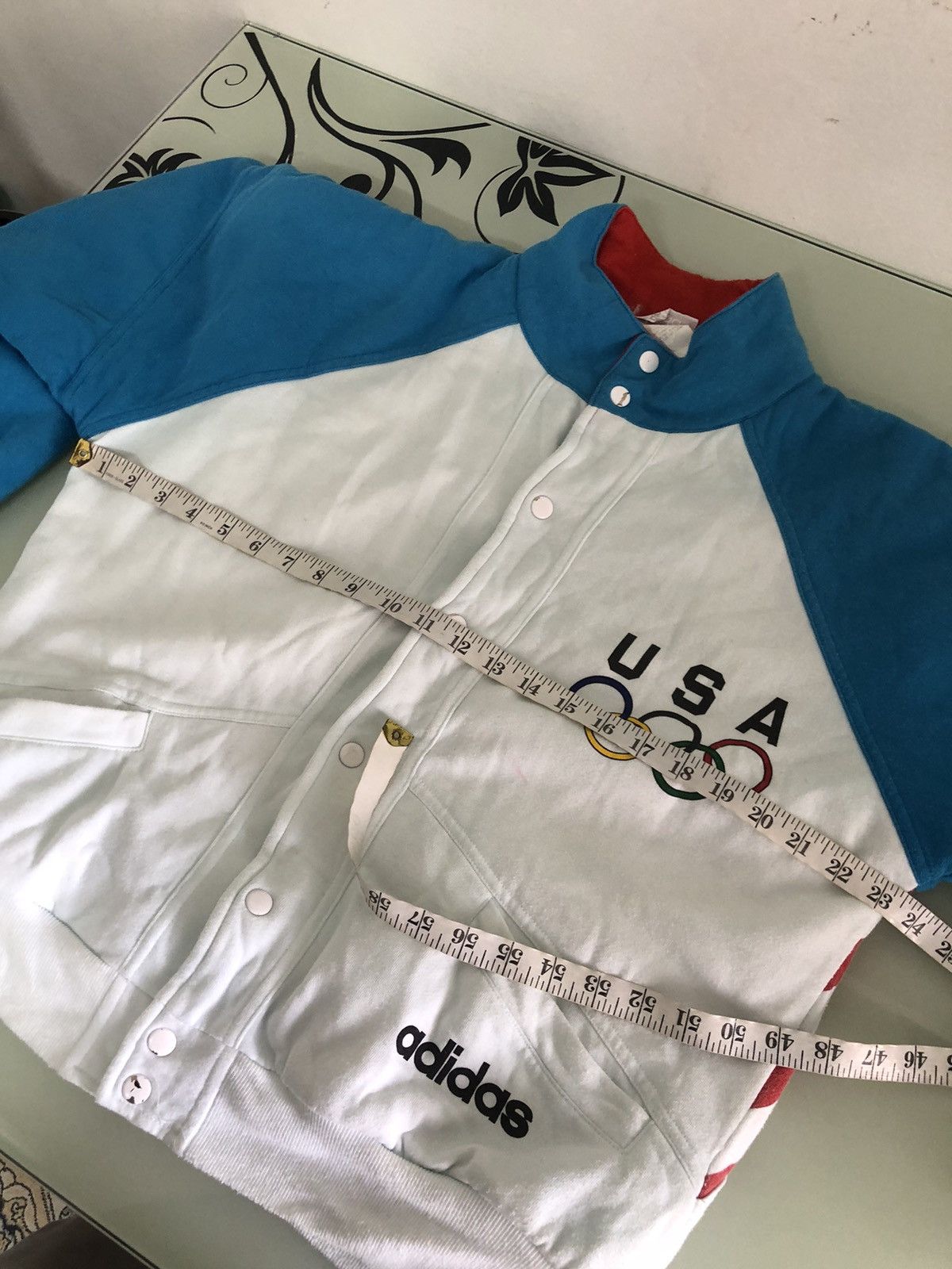 Adidas Vintage 90s Adidas USA Olympic Button Up Jacket Size US L / EU 52-54 / 3 - 21 Thumbnail