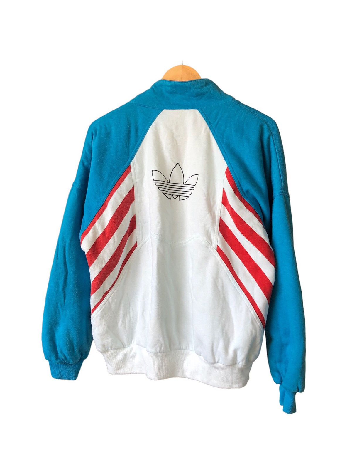 Adidas Vintage 90s Adidas USA Olympic Button Up Jacket Size US L / EU 52-54 / 3 - 2 Thumbnail