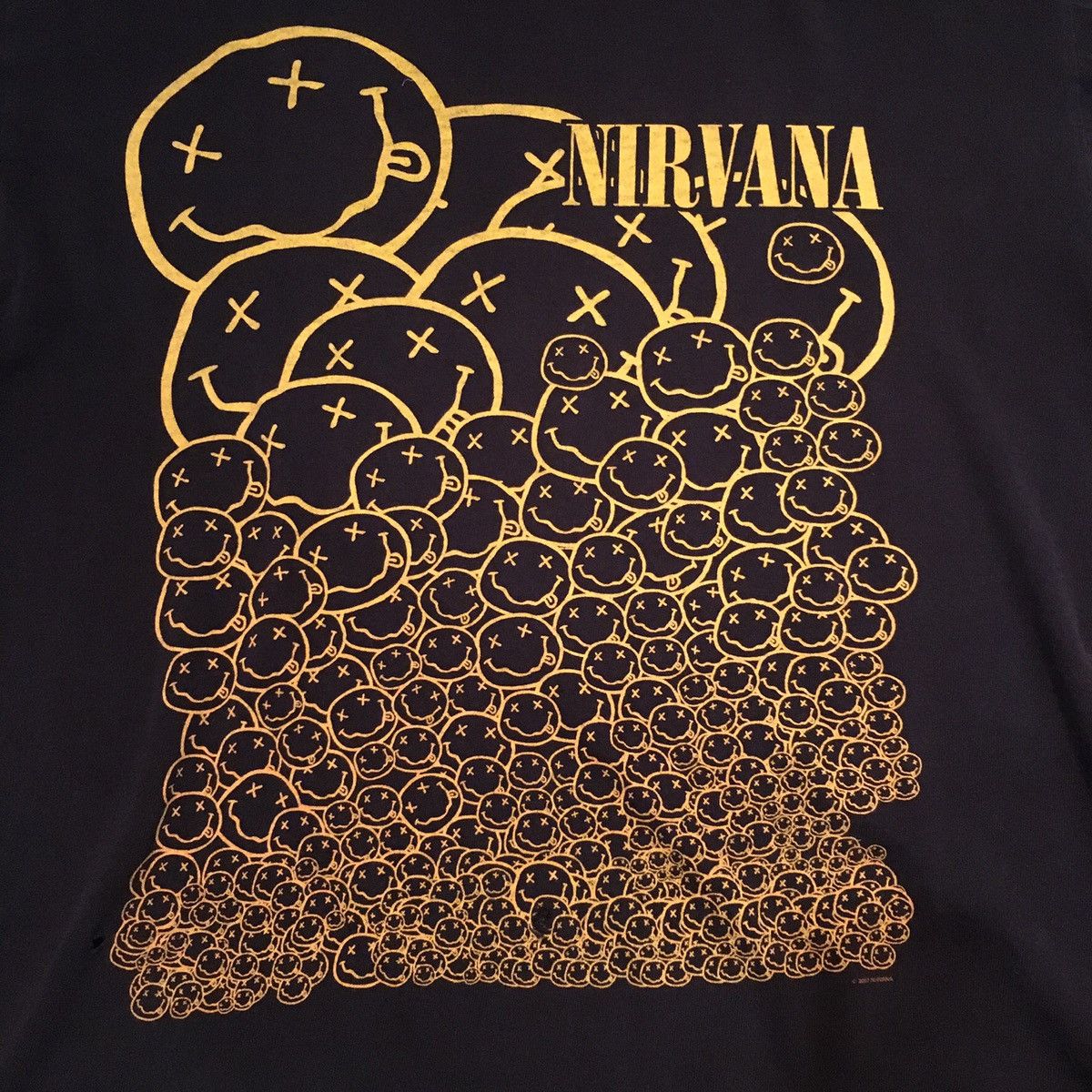 Band Tees Vintage 2007 Nirvana T Shirt All Over Smiley Face Band Tee Size US M / EU 48-50 / 2 - 2 Thumbnail