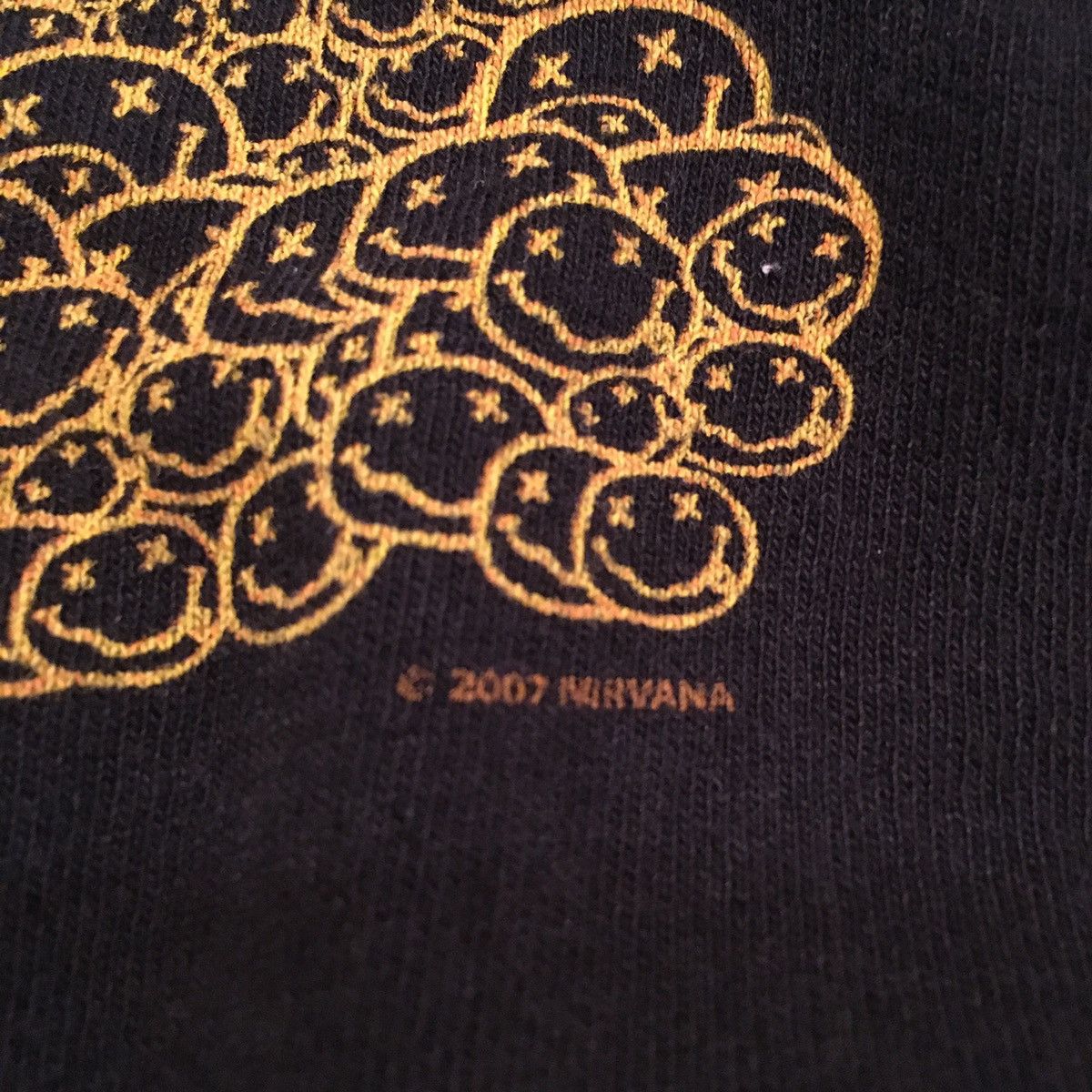 Band Tees Vintage 2007 Nirvana T Shirt All Over Smiley Face Band Tee Size US M / EU 48-50 / 2 - 3 Thumbnail