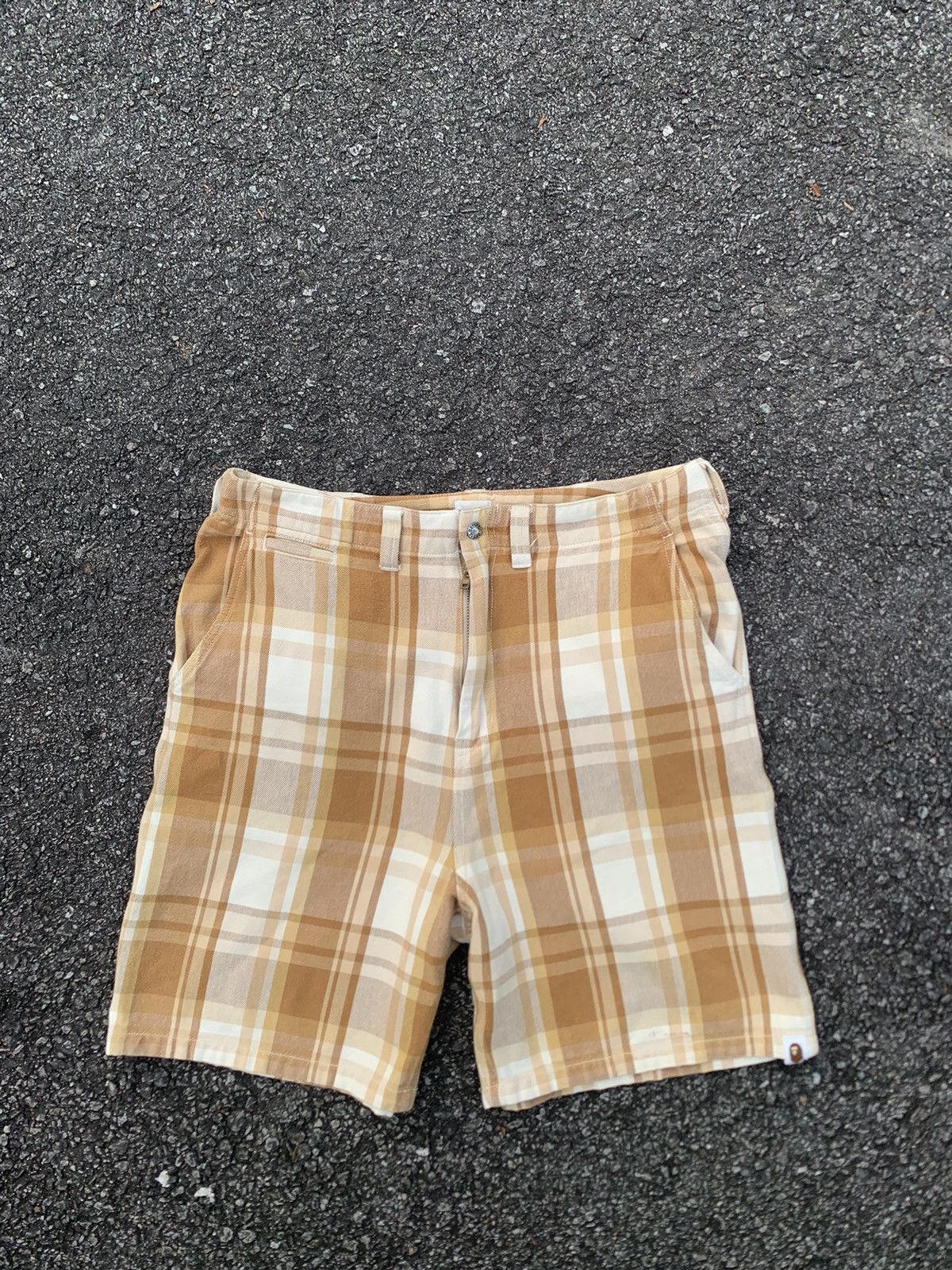 Bape Bape Check Shorts Size US 33 - 10 Thumbnail