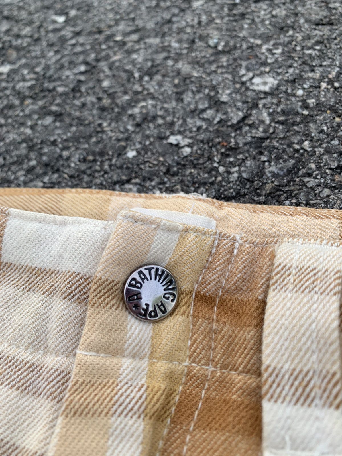 Bape Bape Check Shorts Size US 33 - 21 Thumbnail