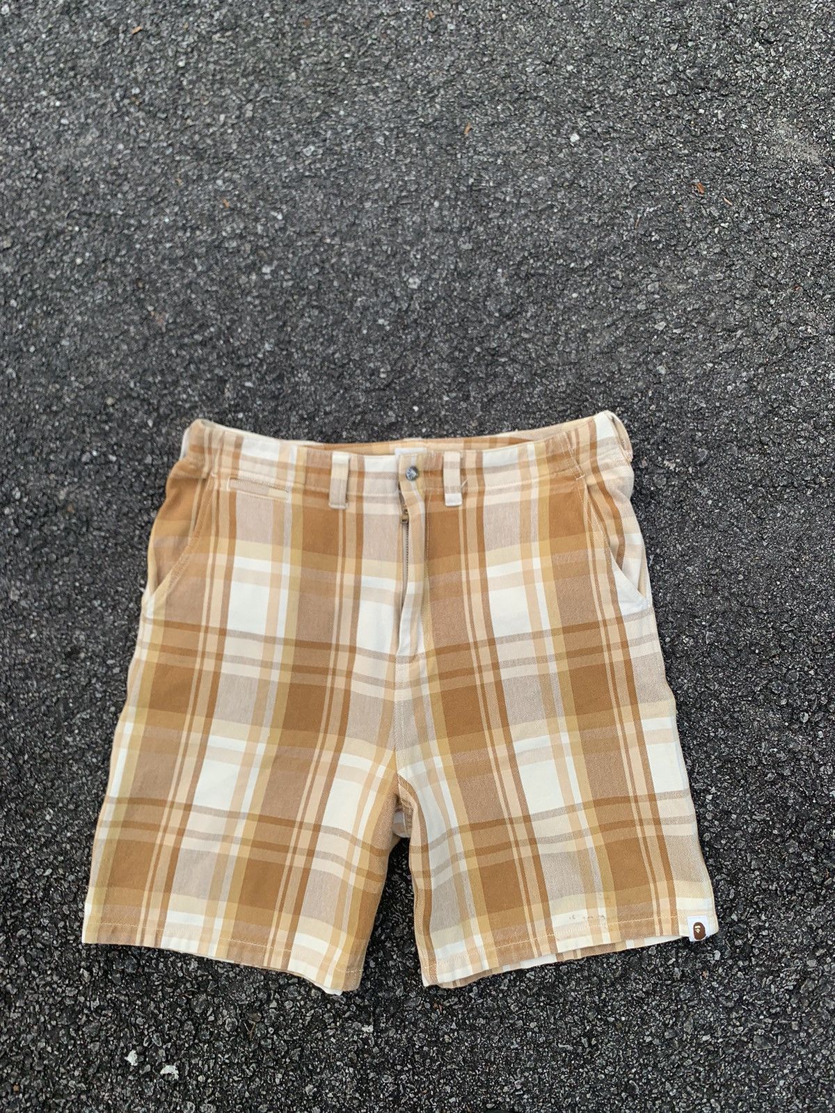 Bape Bape Check Shorts Size US 33 - 5 Thumbnail