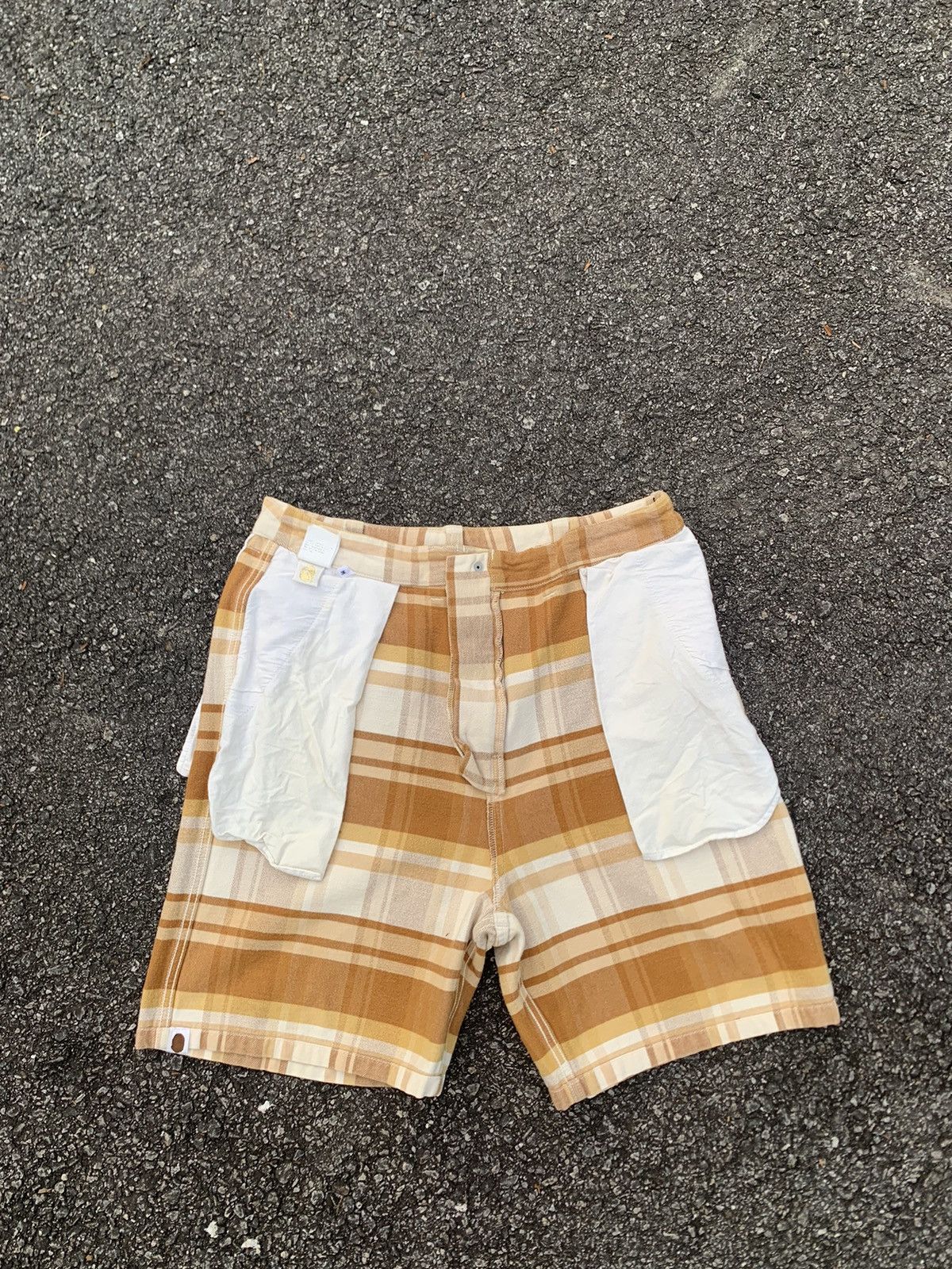 Bape Bape Check Shorts Size US 33 - 14 Thumbnail