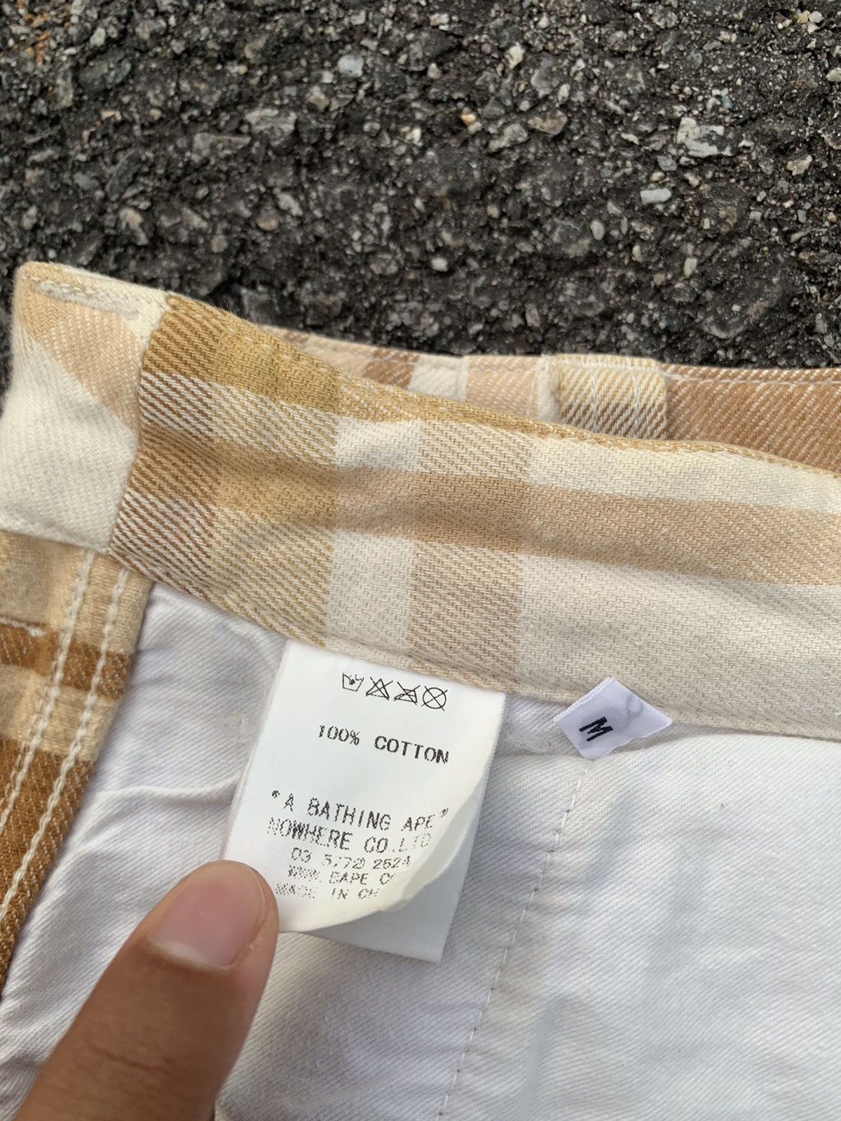 Bape Bape Check Shorts Size US 33 - 19 Thumbnail