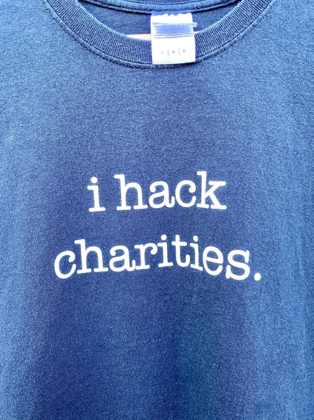Japanese Brand × Vintage Vintage I hack charity’s T-shirt Size US L / EU 52-54 / 3 - 3 Thumbnail