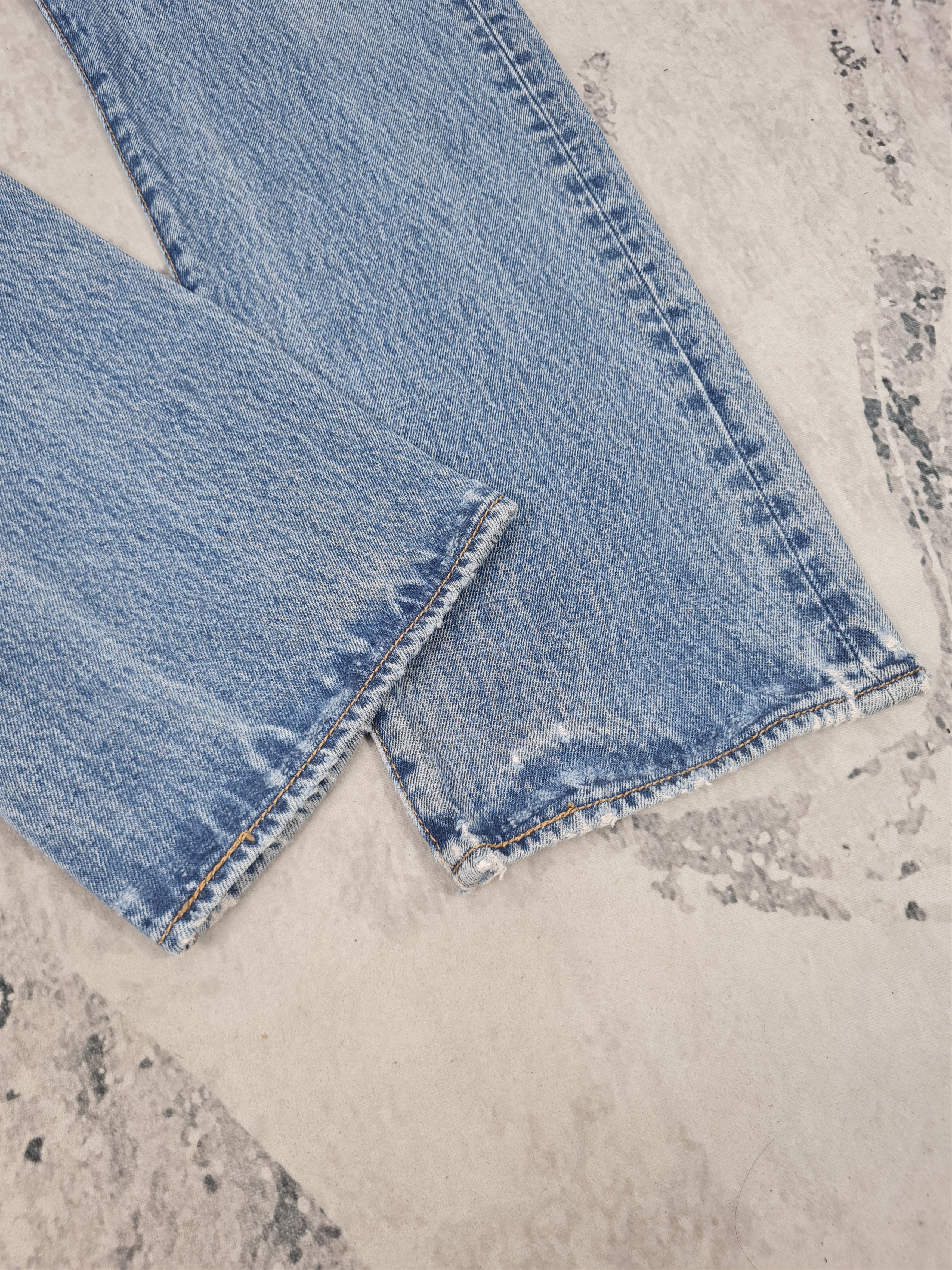 Levi's LEVIS 501 Faded Stonewash Light Blue Jeans L0313 Size 35x30 Size US 35 - 6 Thumbnail