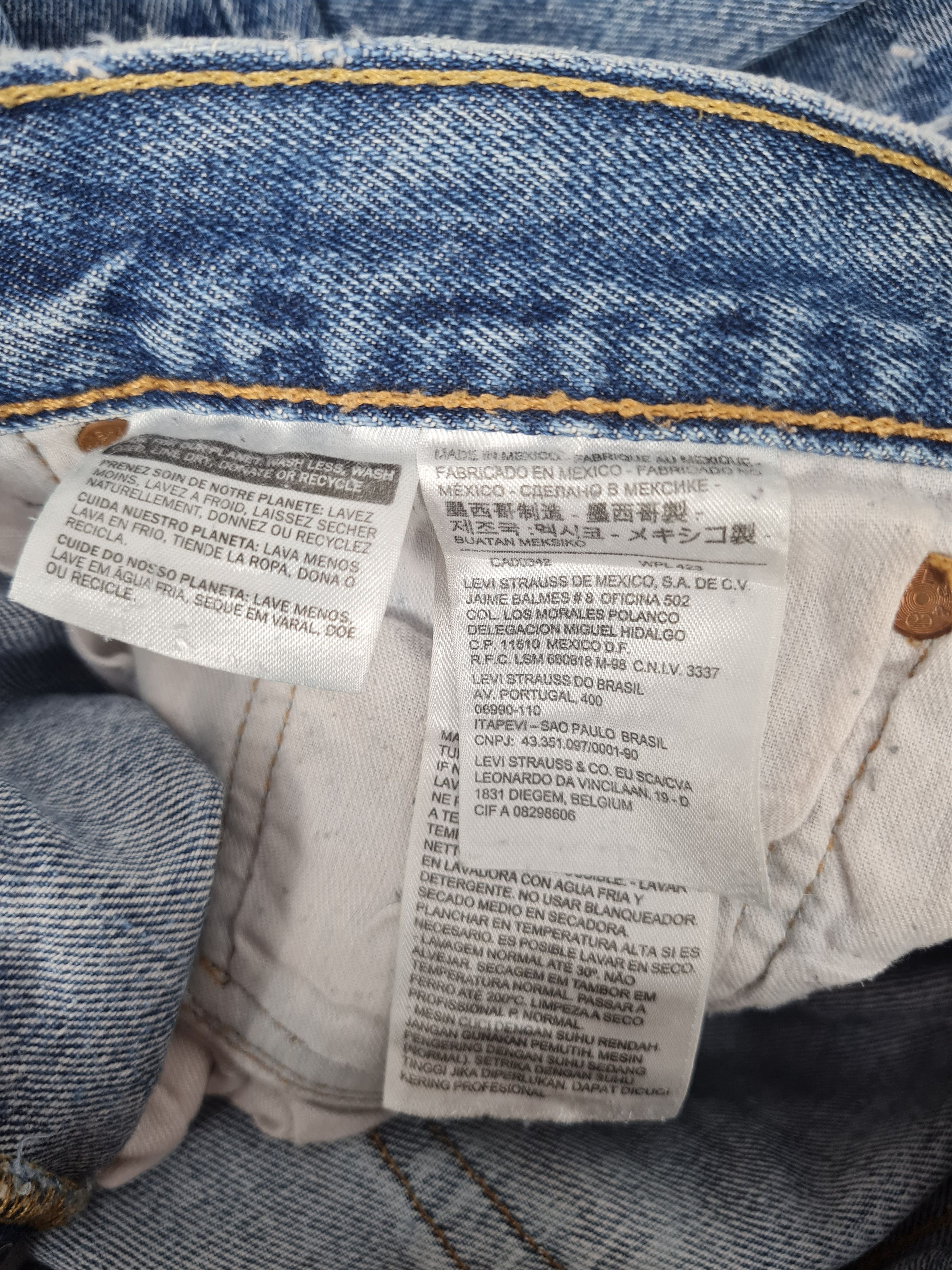 Levi's LEVIS 501 Faded Stonewash Light Blue Jeans L0313 Size 35x30 Size US 35 - 13 Thumbnail