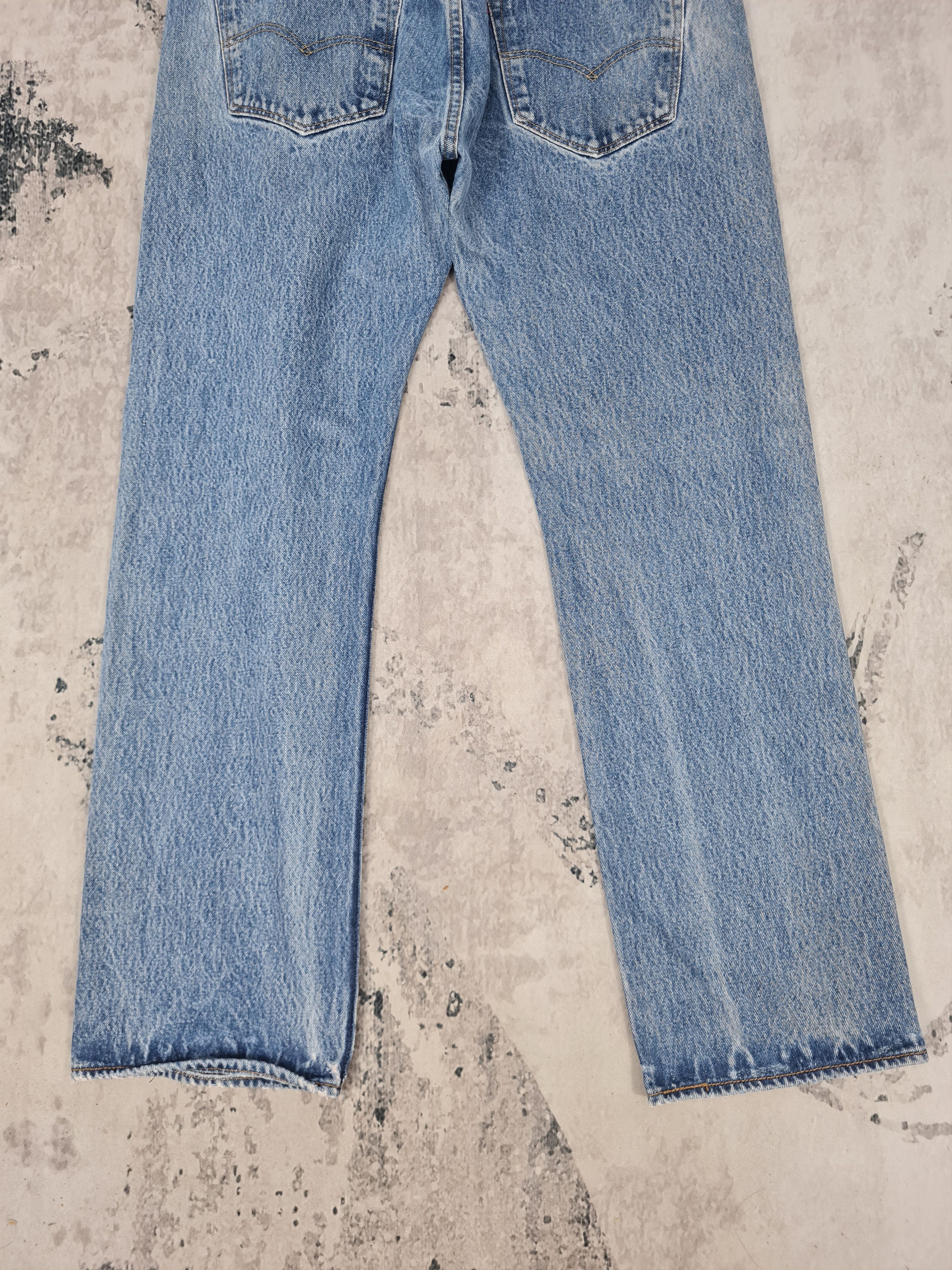 Levi's LEVIS 501 Faded Stonewash Light Blue Jeans L0313 Size 35x30 Size US 35 - 5 Thumbnail