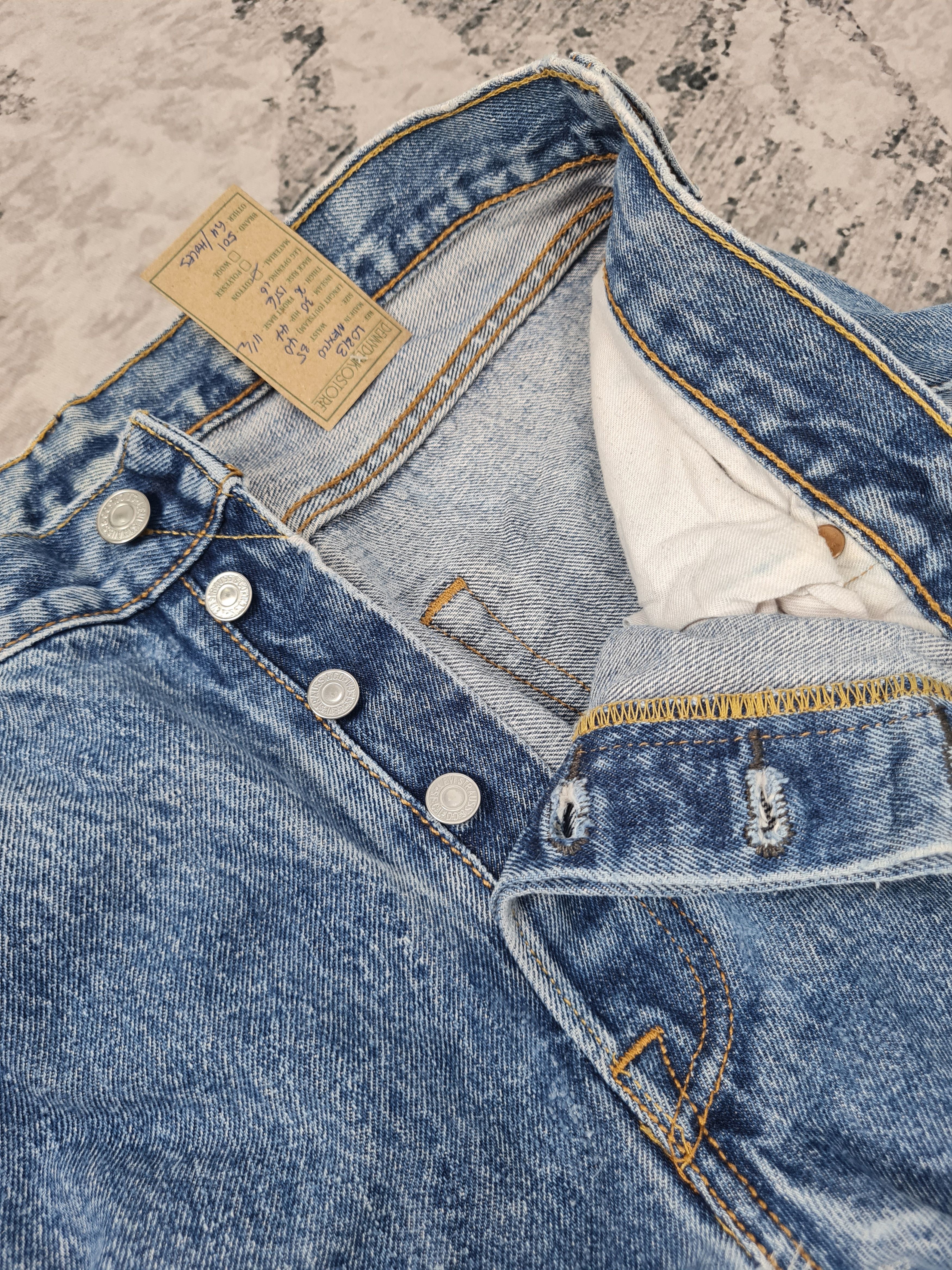 Levi's LEVIS 501 Faded Stonewash Light Blue Jeans L0313 Size 35x30 Size US 35 - 11 Thumbnail