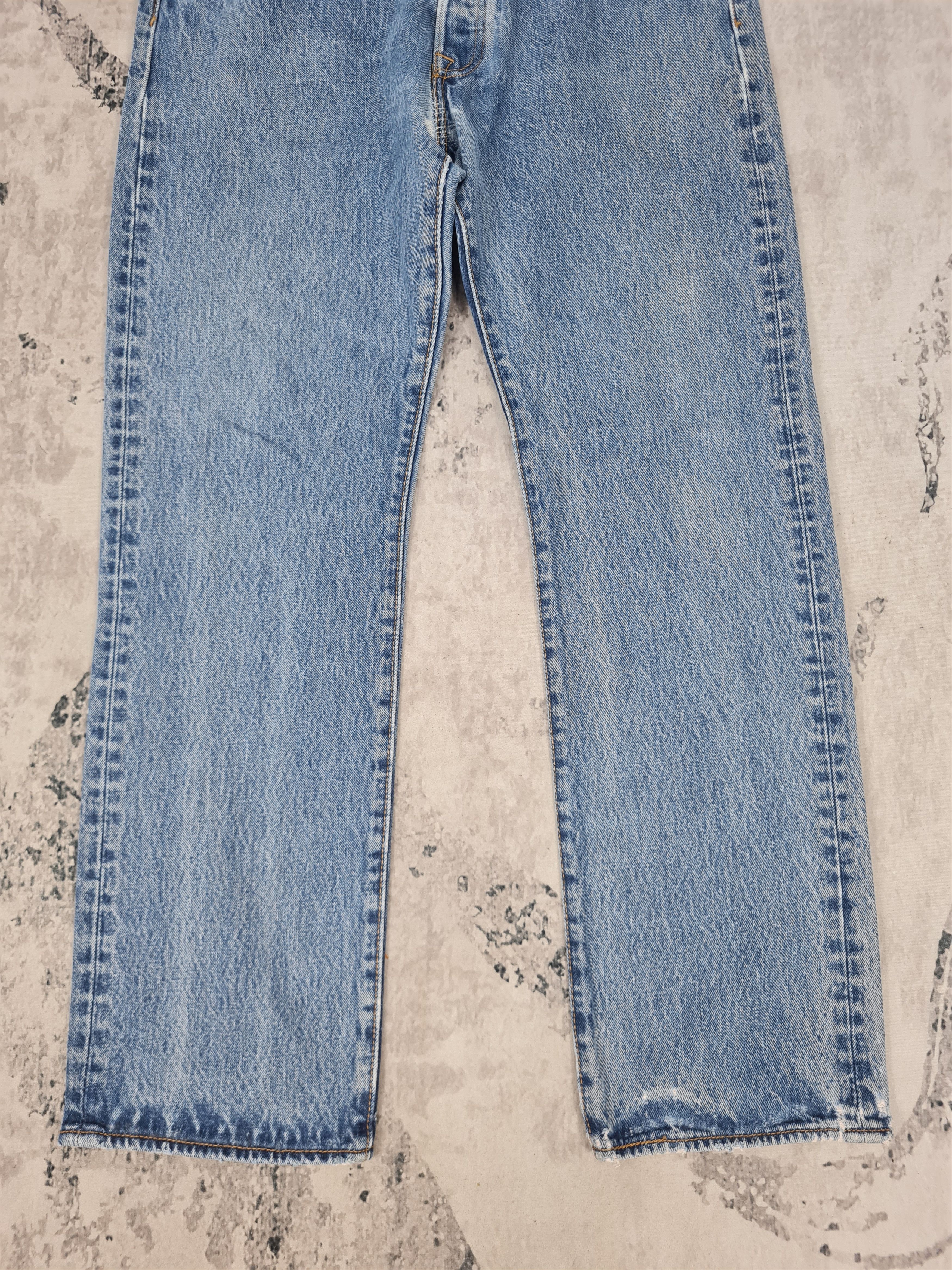 Levi's LEVIS 501 Faded Stonewash Light Blue Jeans L0313 Size 35x30 Size US 35 - 3 Thumbnail