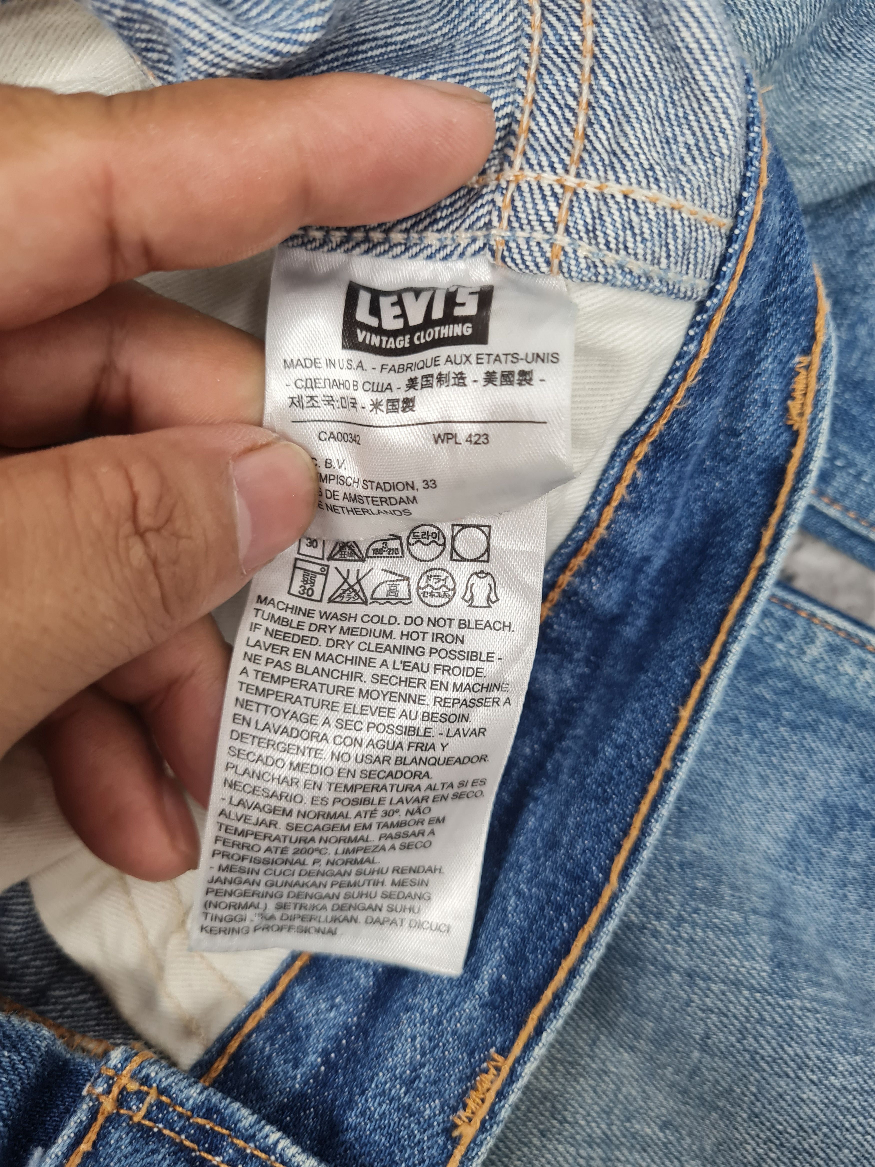 Levi's Vtg LEVIS 606 Repro Ripped Orange Tab L0321 Size 32x33.5 Size US 32 / EU 48 - 13 Thumbnail
