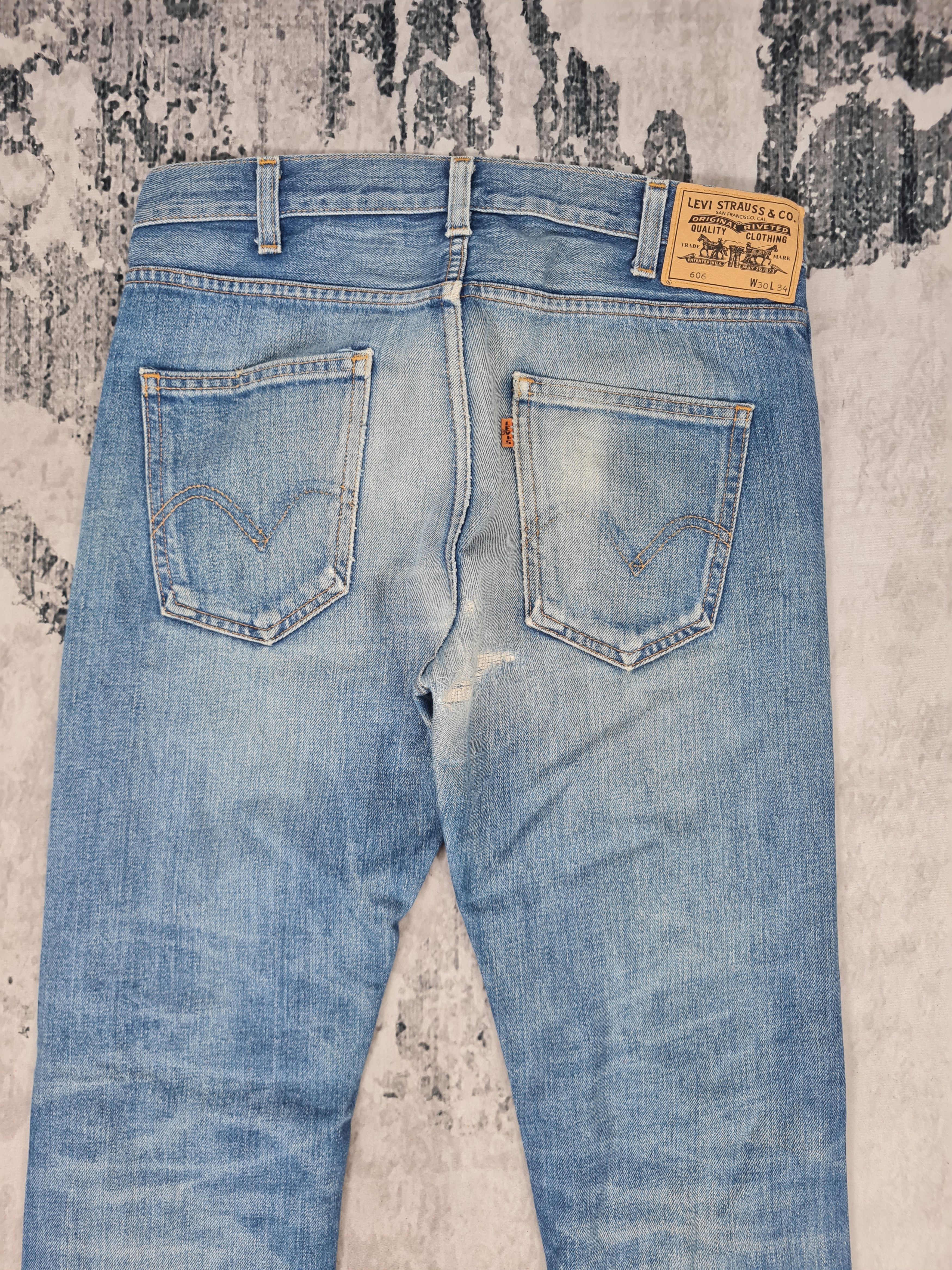 Levi's Vtg LEVIS 606 Repro Ripped Orange Tab L0321 Size 32x33.5 Size US 32 / EU 48 - 8 Thumbnail