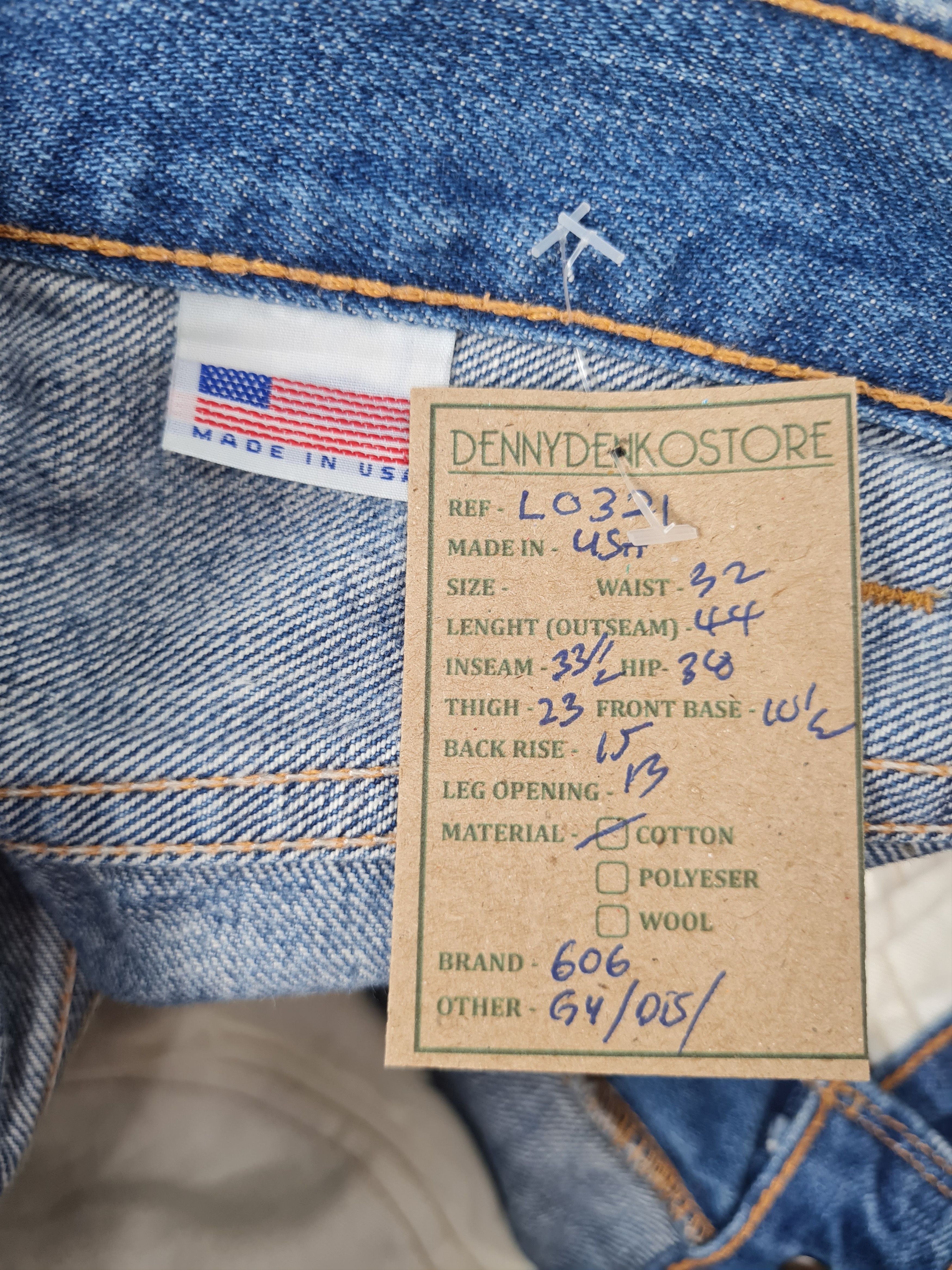 Levi's Vtg LEVIS 606 Repro Ripped Orange Tab L0321 Size 32x33.5 Size US 32 / EU 48 - 14 Thumbnail